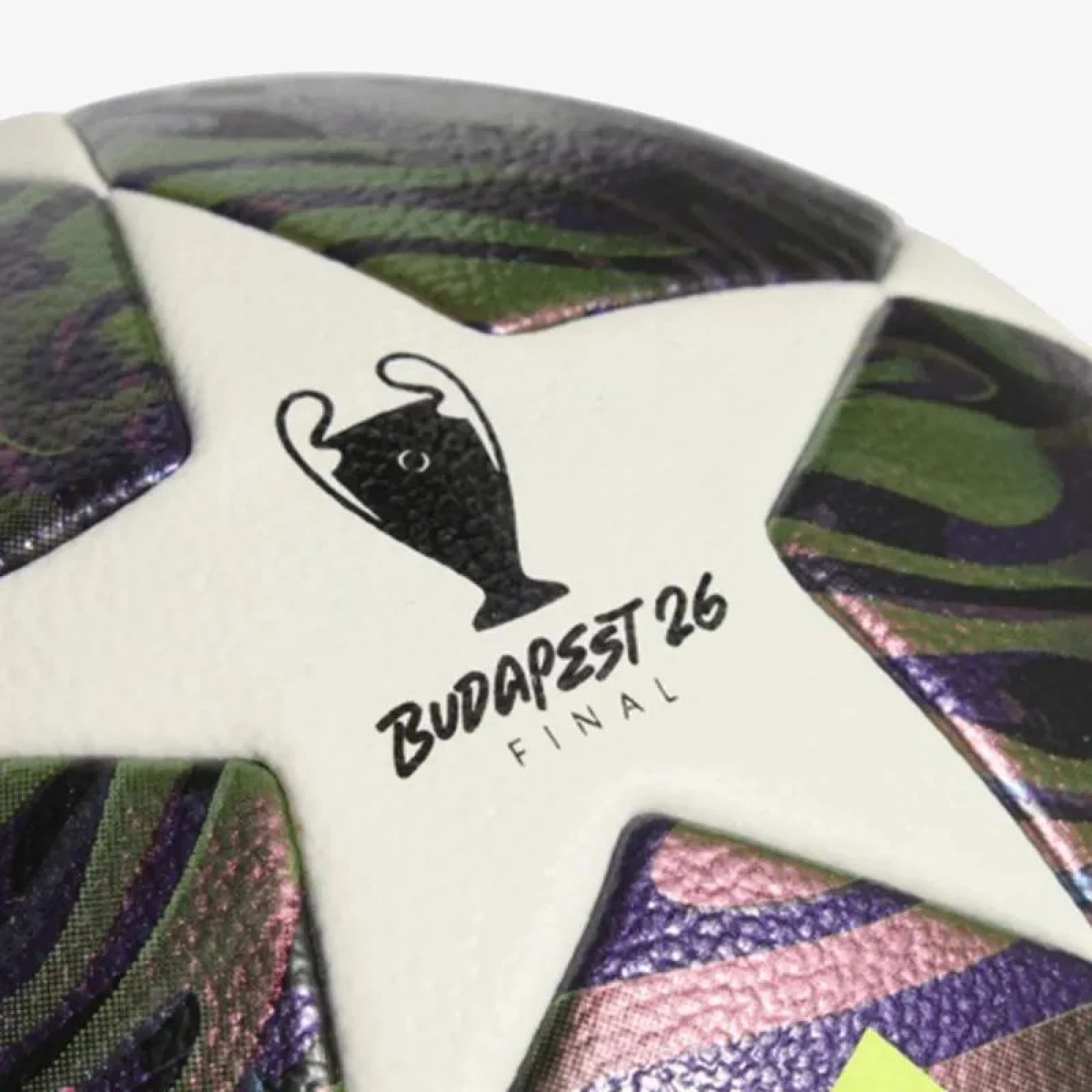 Fotbalový míč ADIDAS UCL COM F DPURPL WHITE SYELLO · záber 5