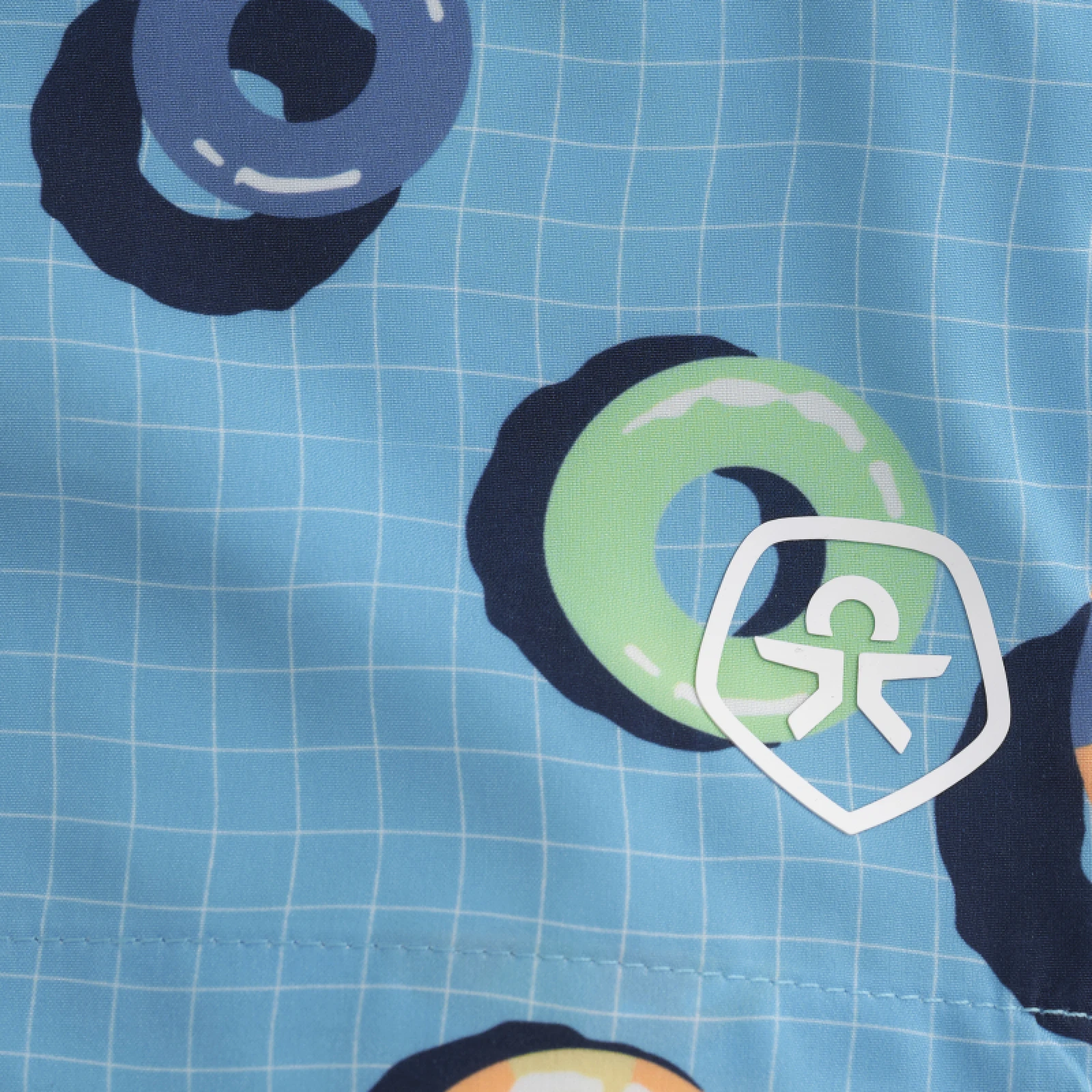 Plavky COLOR KIDS Swim Shorts, AOP-7452-River Blue · záber 3