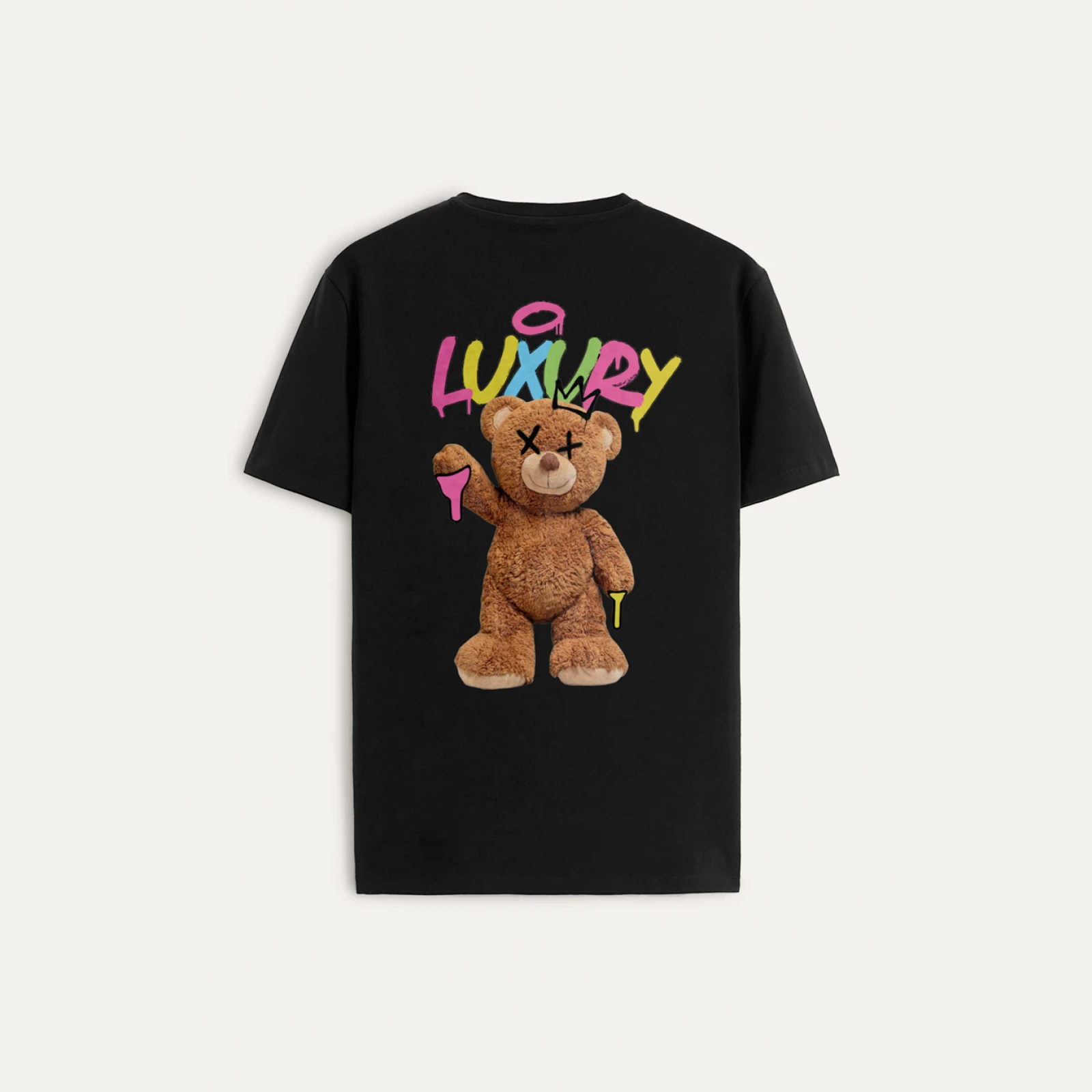 Tričko, Barva Bílá, s Potiskem Luxurious Teddy · záber 1