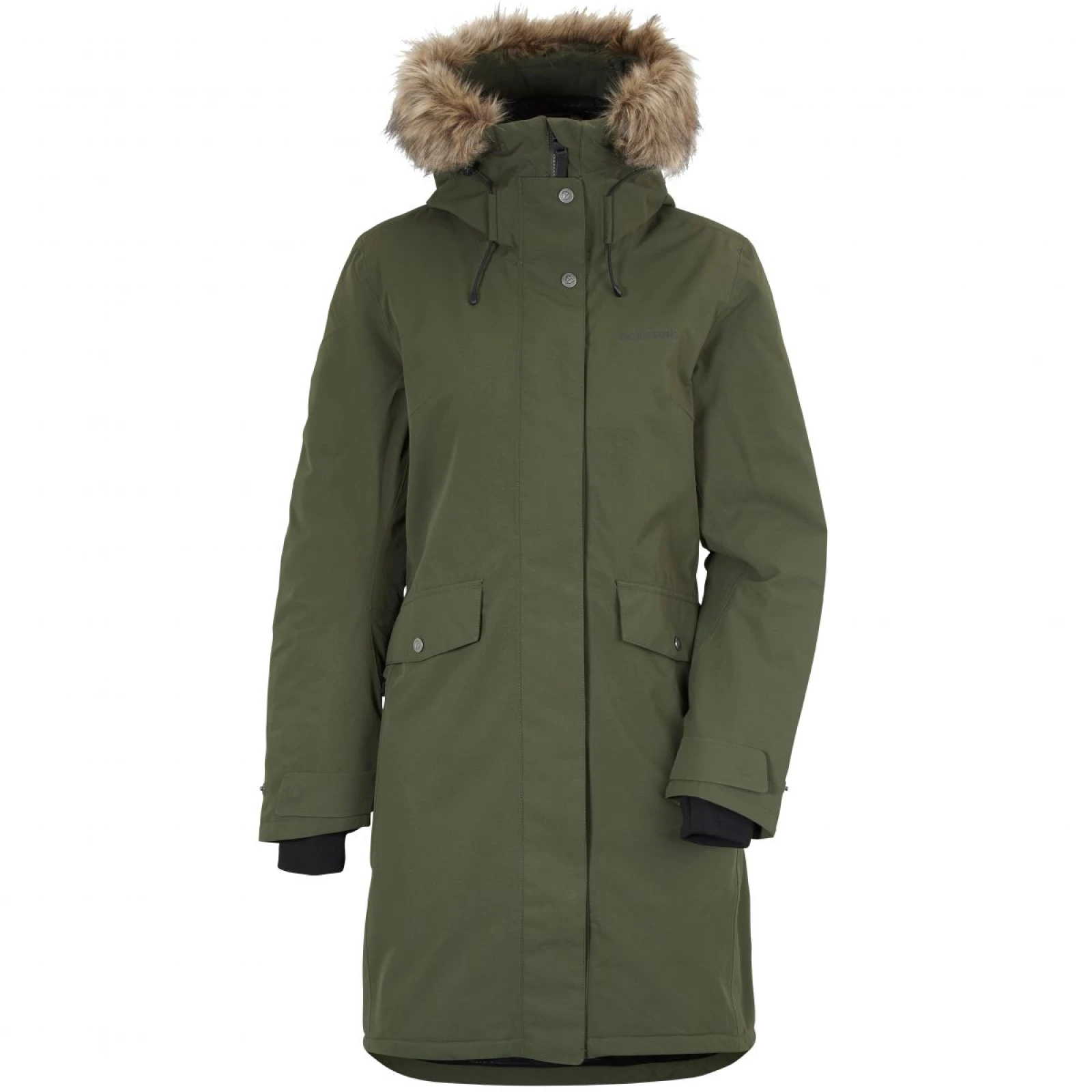 Didriksons Erika, parka, dámská, tmavě zelená · záber 2