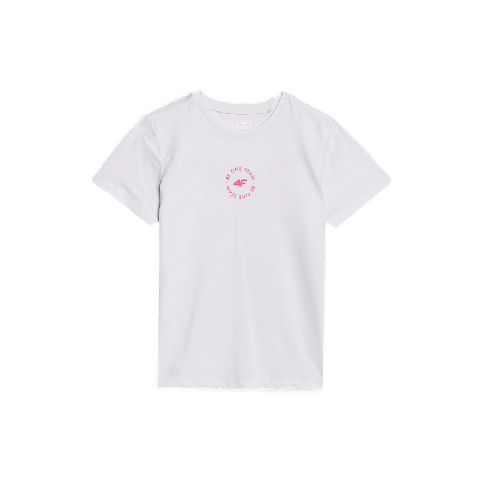 Dívčí tréninkové tričko s krátkým rukávem 4F JUNIOR TSHIRT FNK F1185-10S-WHITE · záber 5