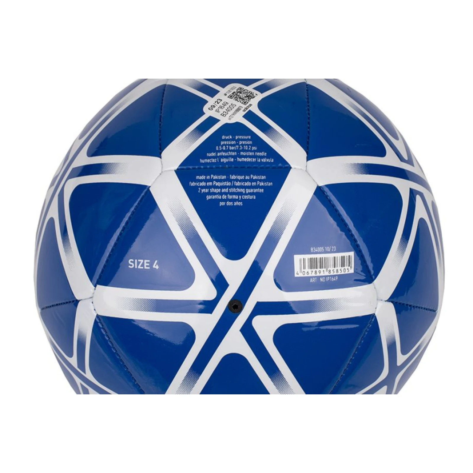 Fotbalový míč ADIDAS STARLANCER CLB BLUE WHITE · záber 3