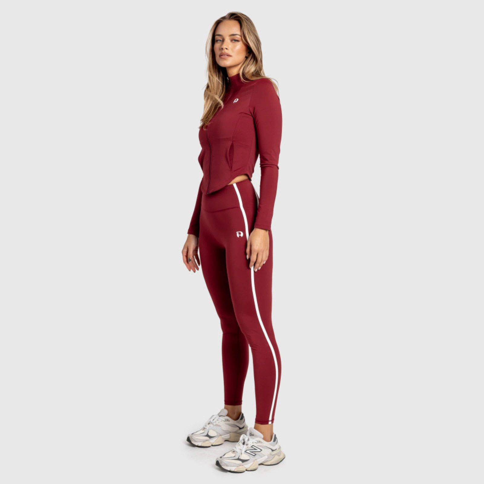 Fitness souprava Iron Aesthetics Define, bordová · záber 3