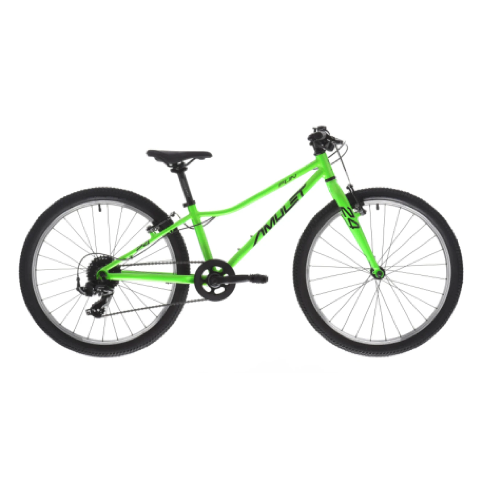 Juniorské horské kolo AMULET 24 Fun SH, green black - Barva: čierna · záber 1