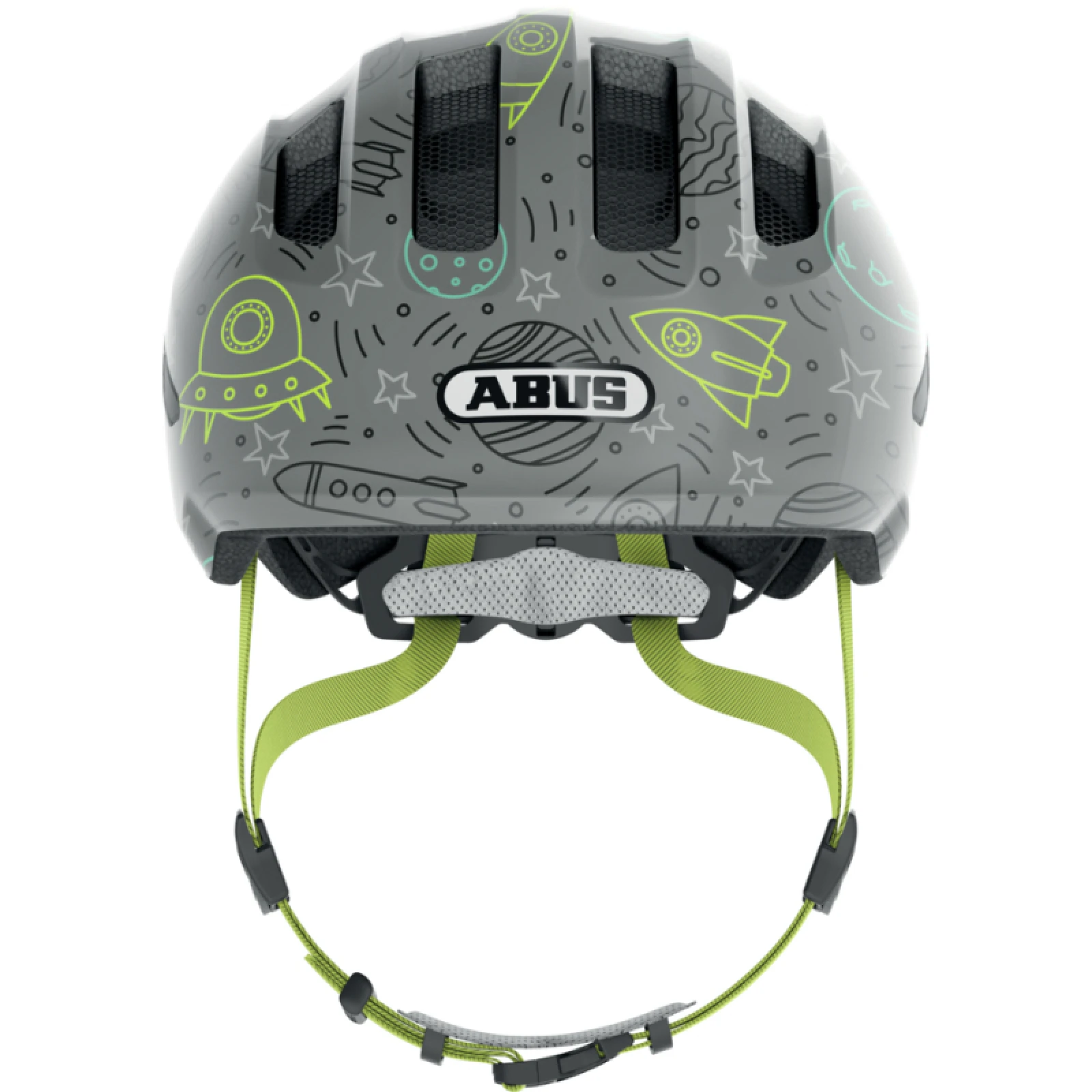 Juniorská cyklistická helma ABUS Smiley 3.0 LED grey space S · záber 2