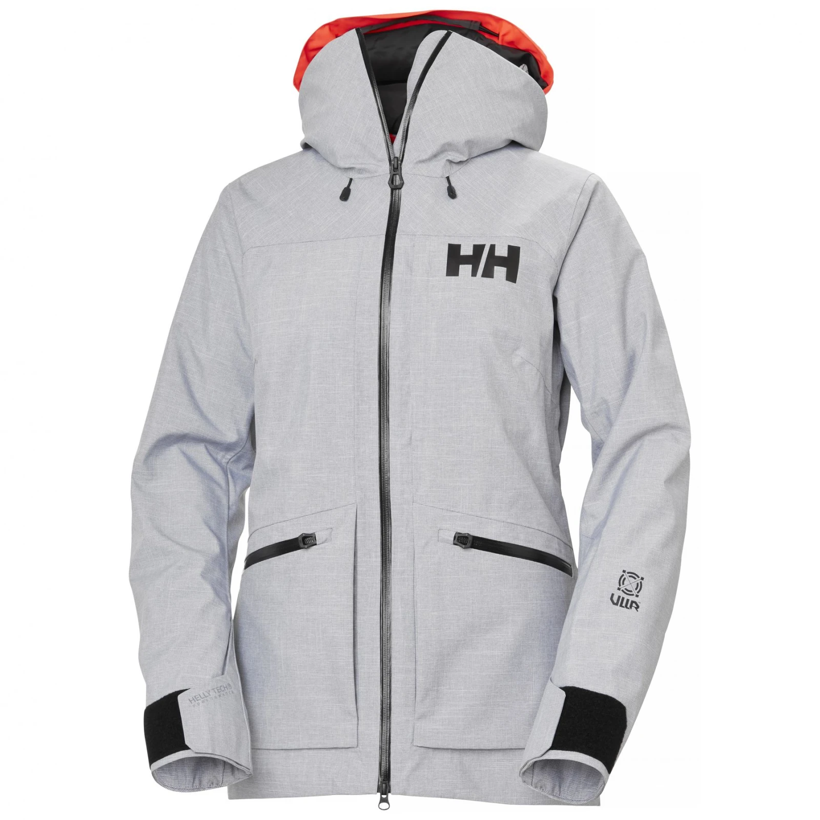 Helly Hansen Powderqueen 3.0, lyžařská bunda, dámská, světle šedá · záber 1