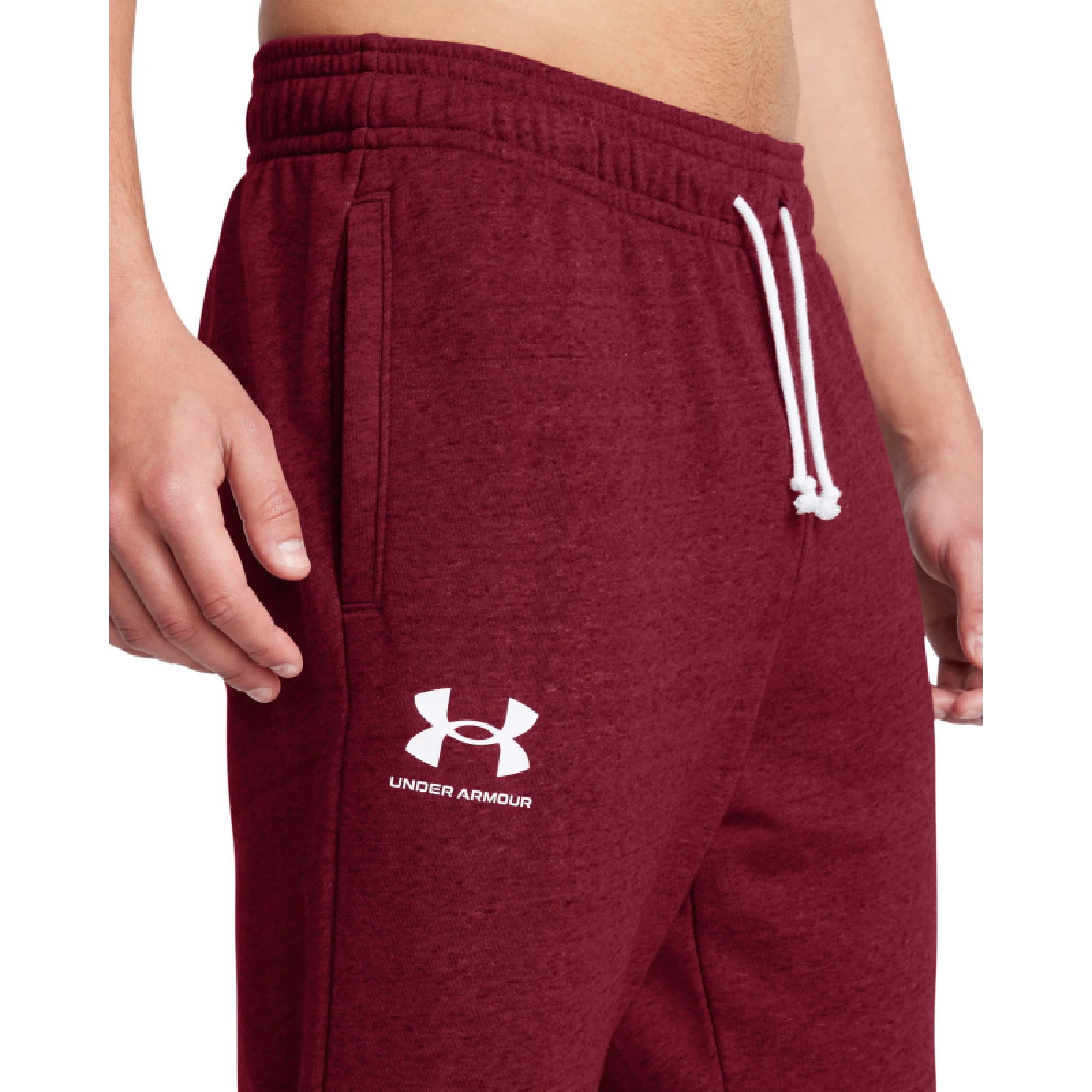 Pánské tepláky UNDER ARMOUR UA Rival Terry Jogger-RED · záber 8
