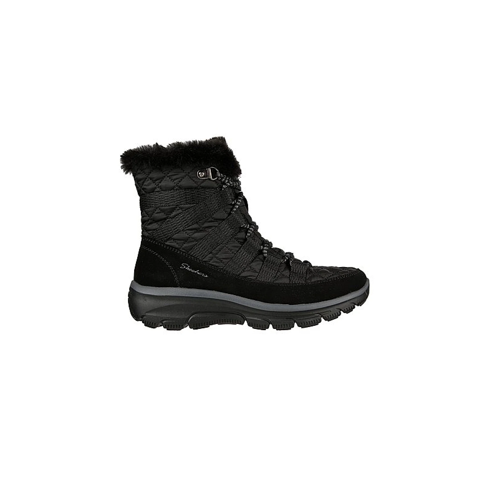 Dámské vysoké zimní boty SKECHERS Easy Going Moro Street black · záber 2