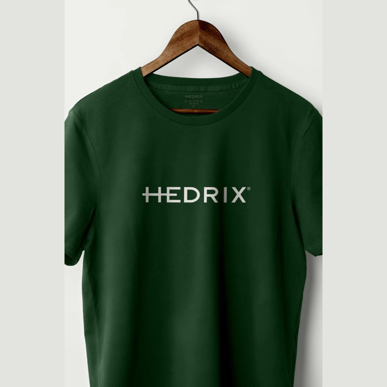 Tričko, Barva Černá, s Potiskem Hedrix Logo · záber 2