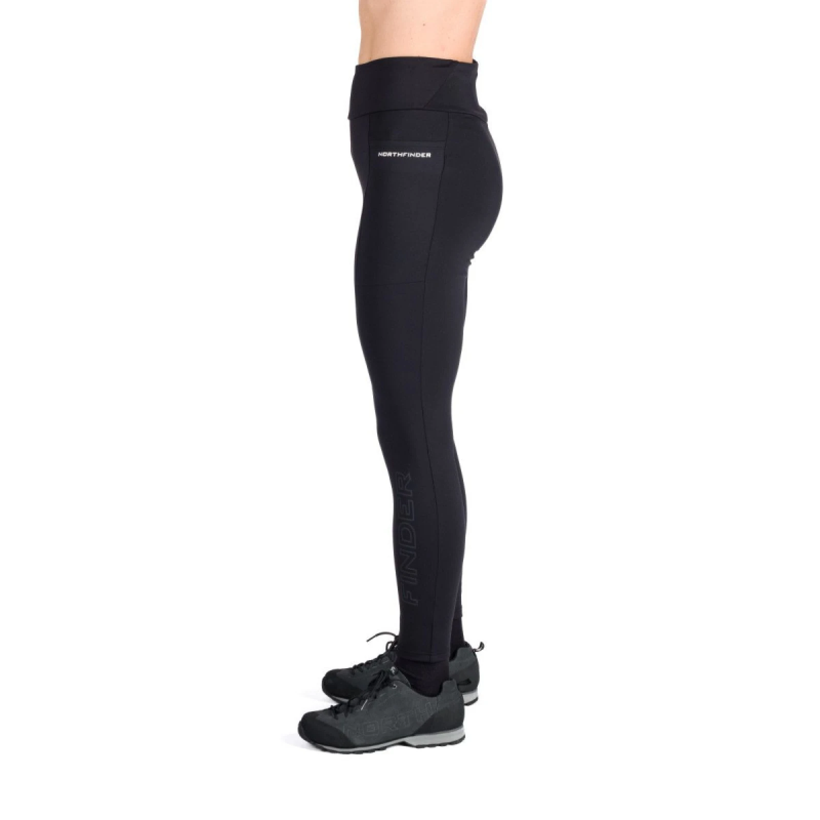 Dámské turistické zateplené legíny NORTHFINDER JAYME-269black · záber 2