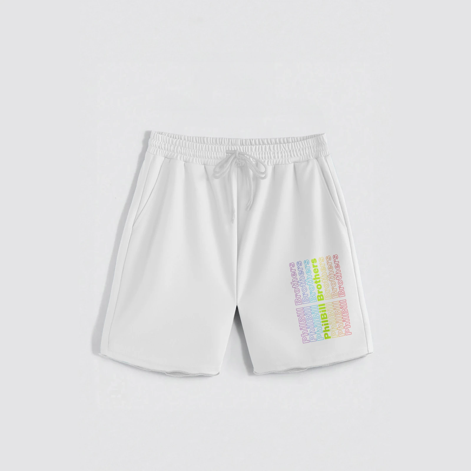 Kraťasy, Barva Bilá, s Potiskem Hedrix Logo · záber 1