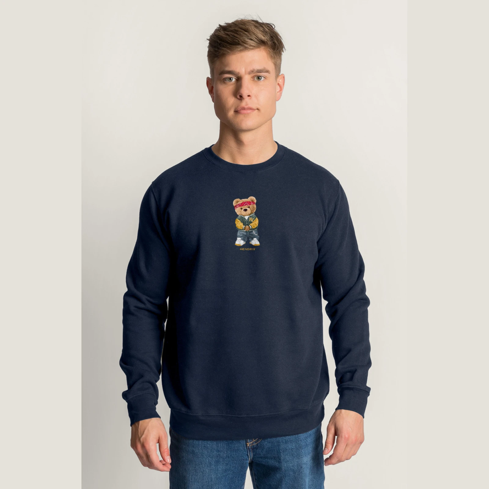Mikina, Barva Bílá, s Potiskem Street Credit Teddy · záber 7