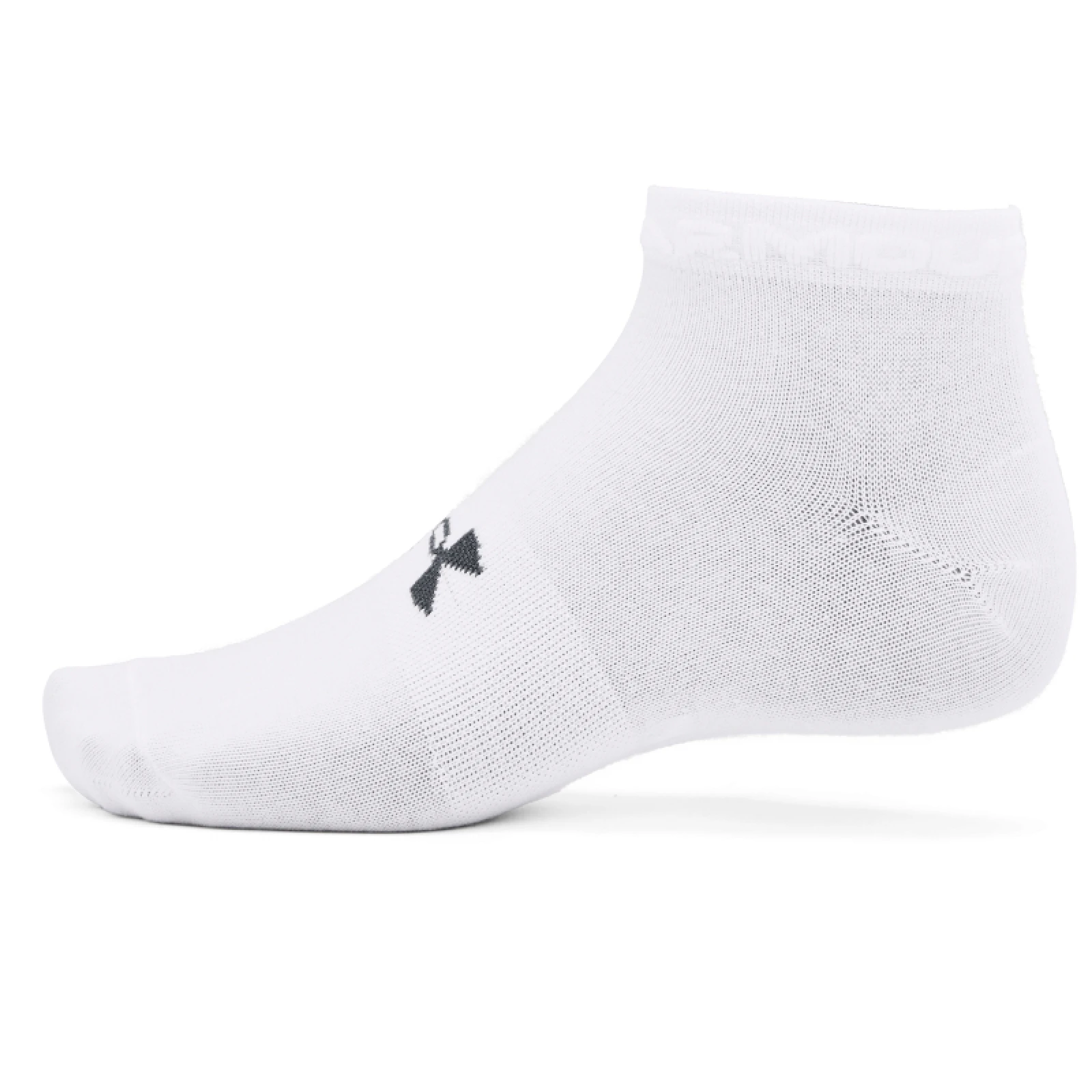 Ponožky UNDER ARMOUR UA Essential Low Cut 3 pack-WHT-1365745-100 · záber 3