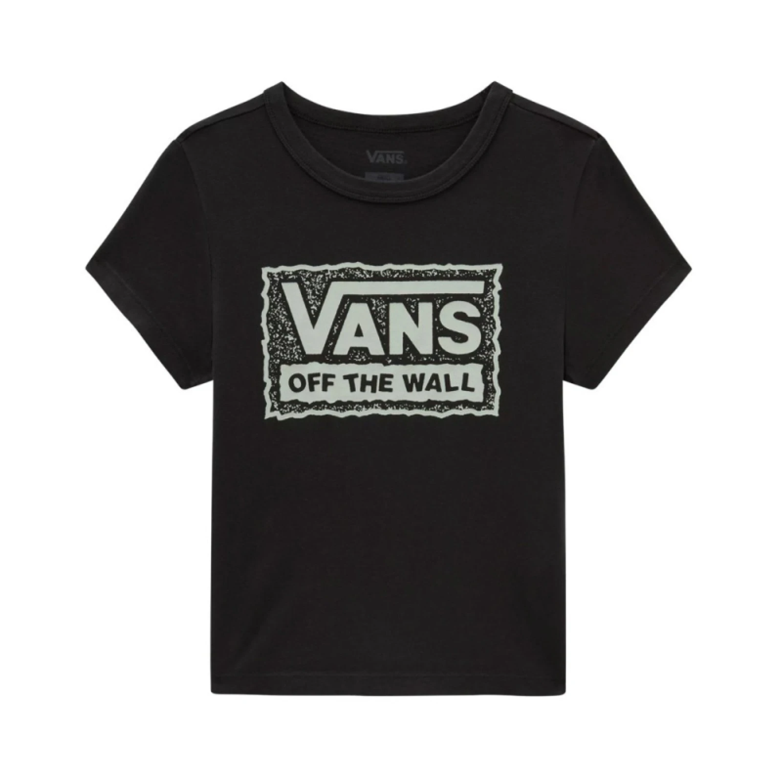 Dámské tričko s krátkým rukávem VANS RUGGED BOX LOGO MINI-Black · záber 5