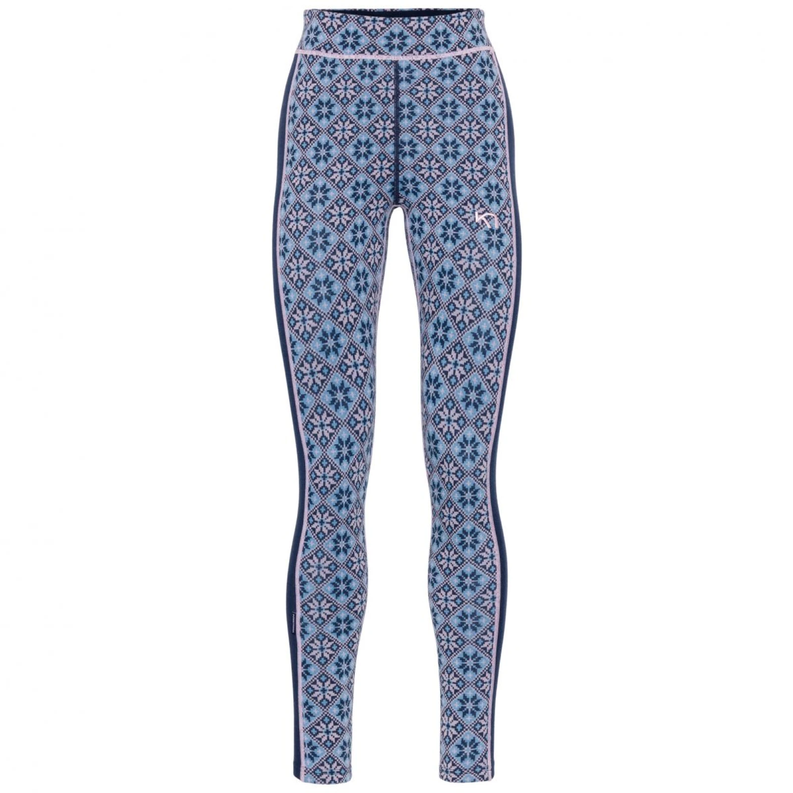 Kari Traa Rose High Waist, dámské termokalhoty, modré · záber 2