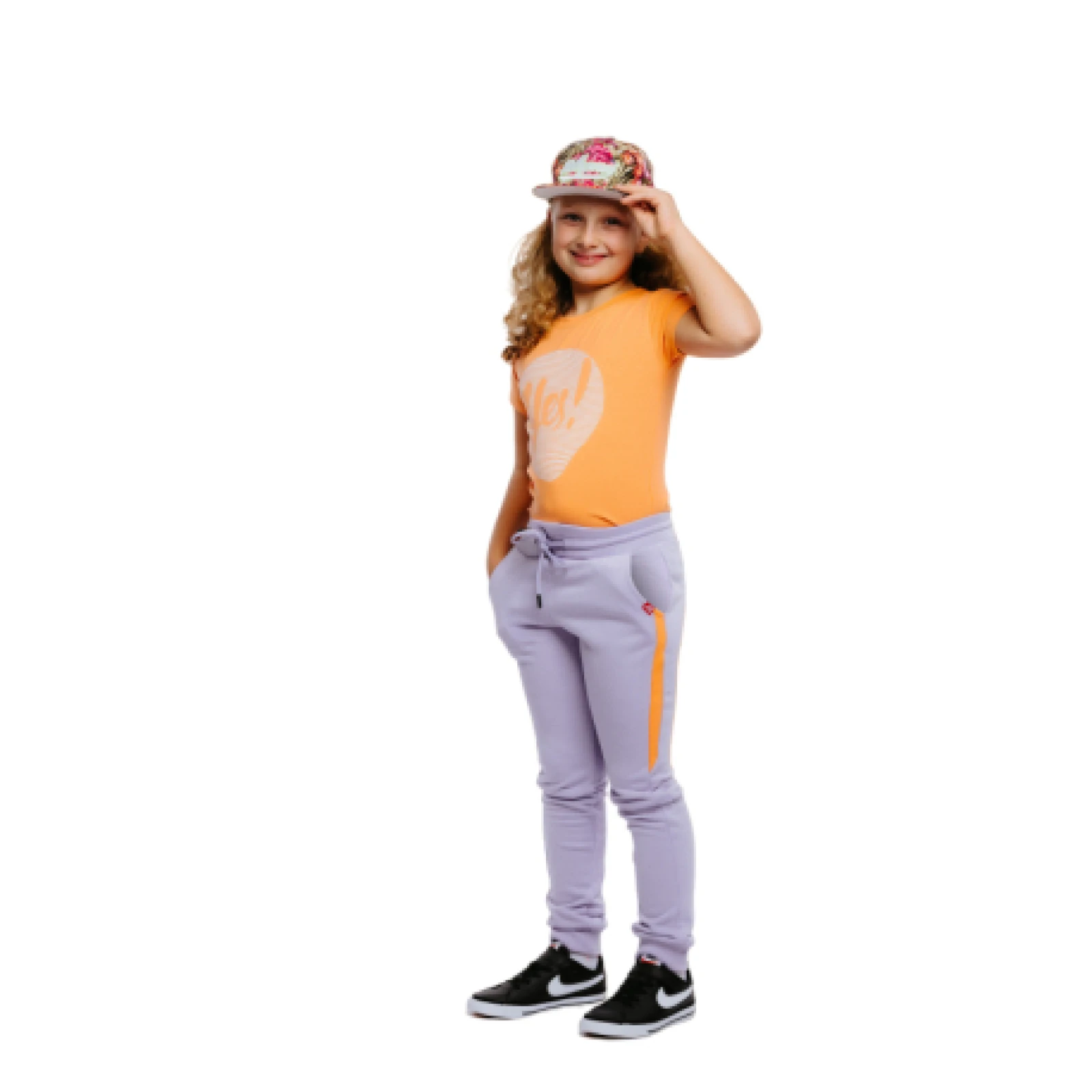 Dívčí tepláky AUTHORITY TP-RITY G lilac · záber 1