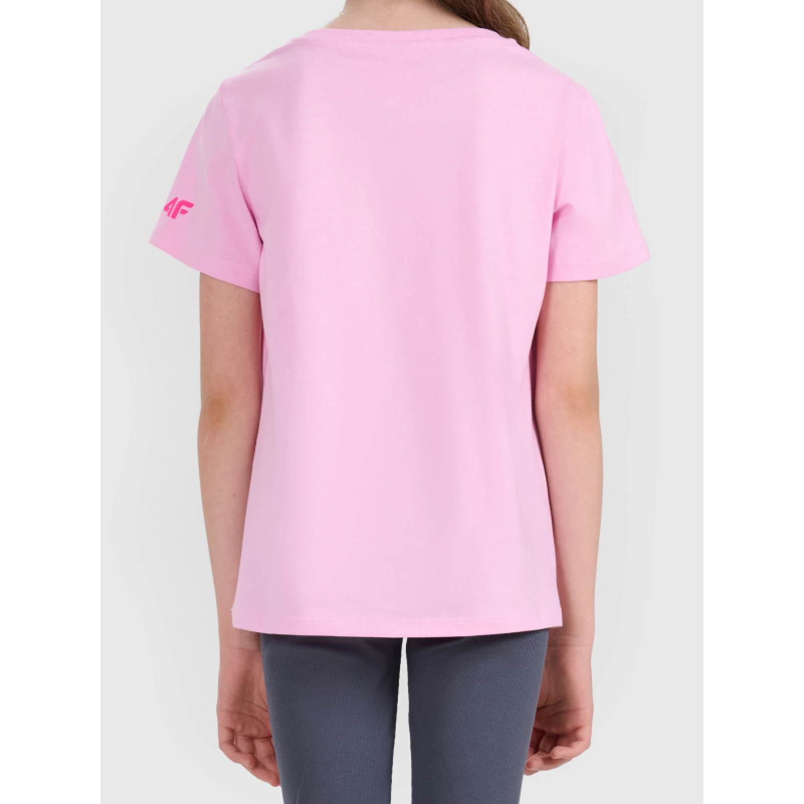 Dívčí tričko s krátkým rukávem 4F JUNIOR TSHIRT F2938-56S-LIGHT PINK · záber 3