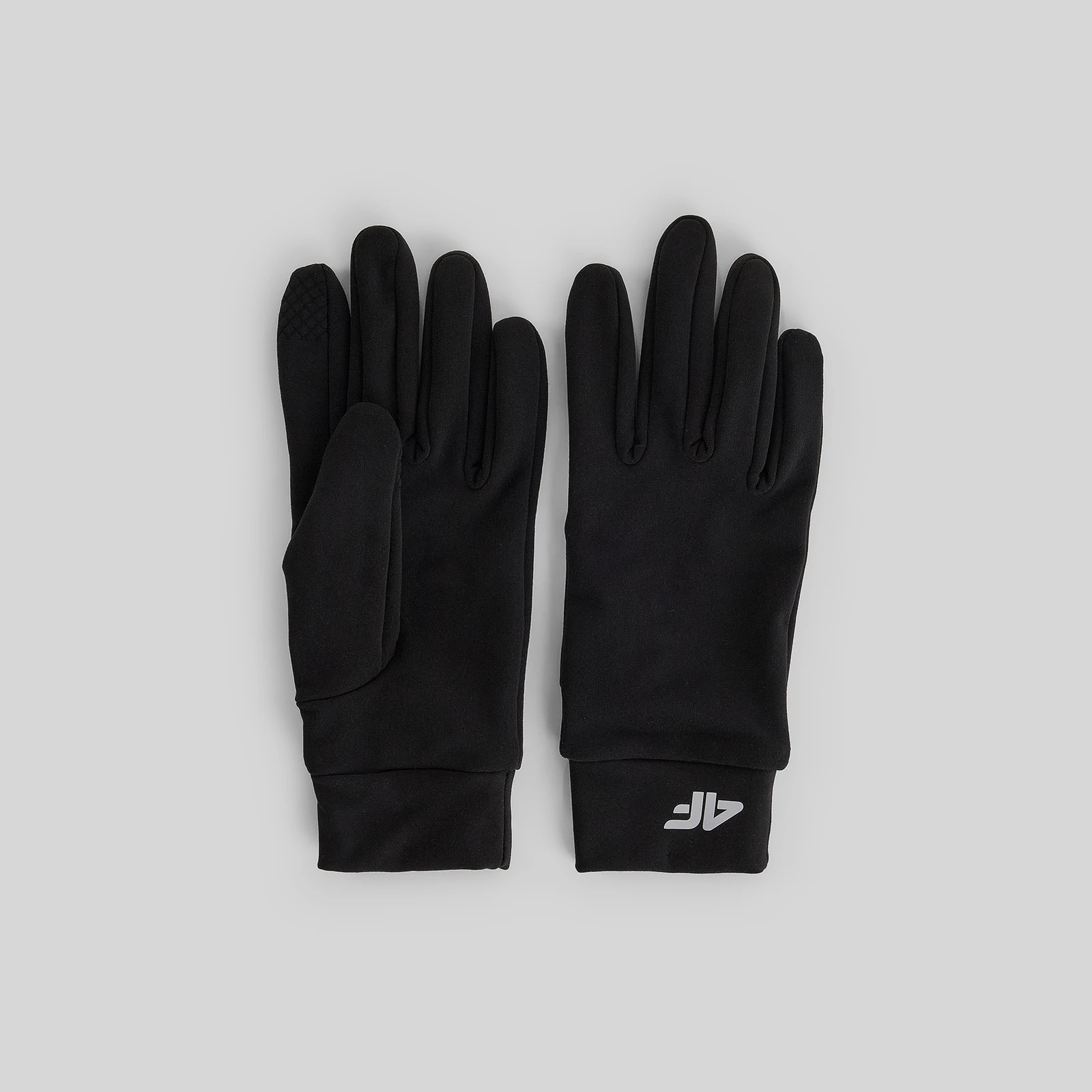 Unisex pletené rukavice Touch Screen - černé - Pohlavie: Unisex · záber 2