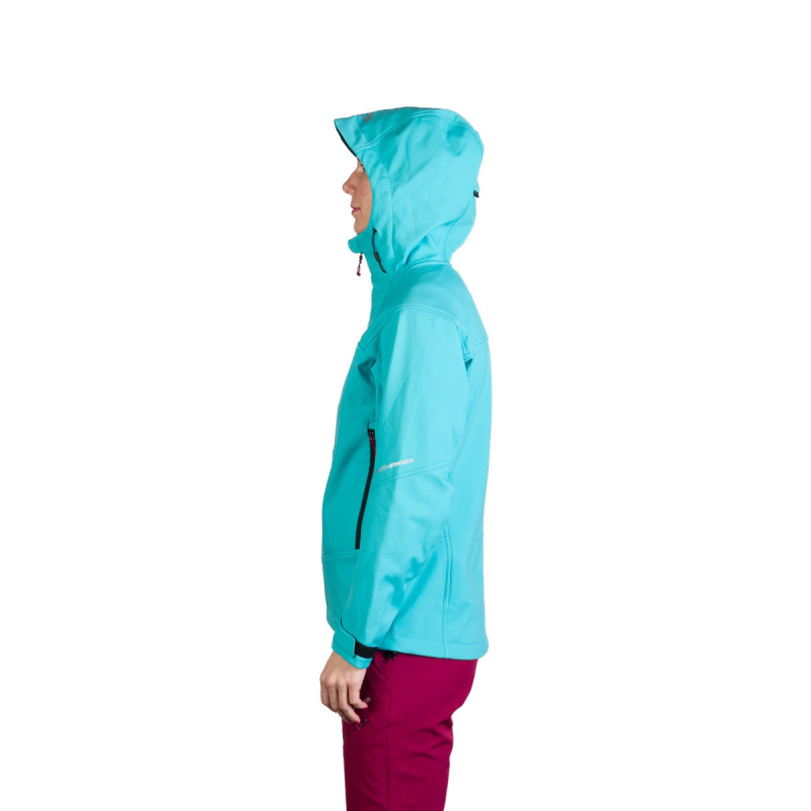 Dámská turistická softshellová bunda NORTHFINDER TINA-396lightblue - Pohlavie: Dámské · záber 4