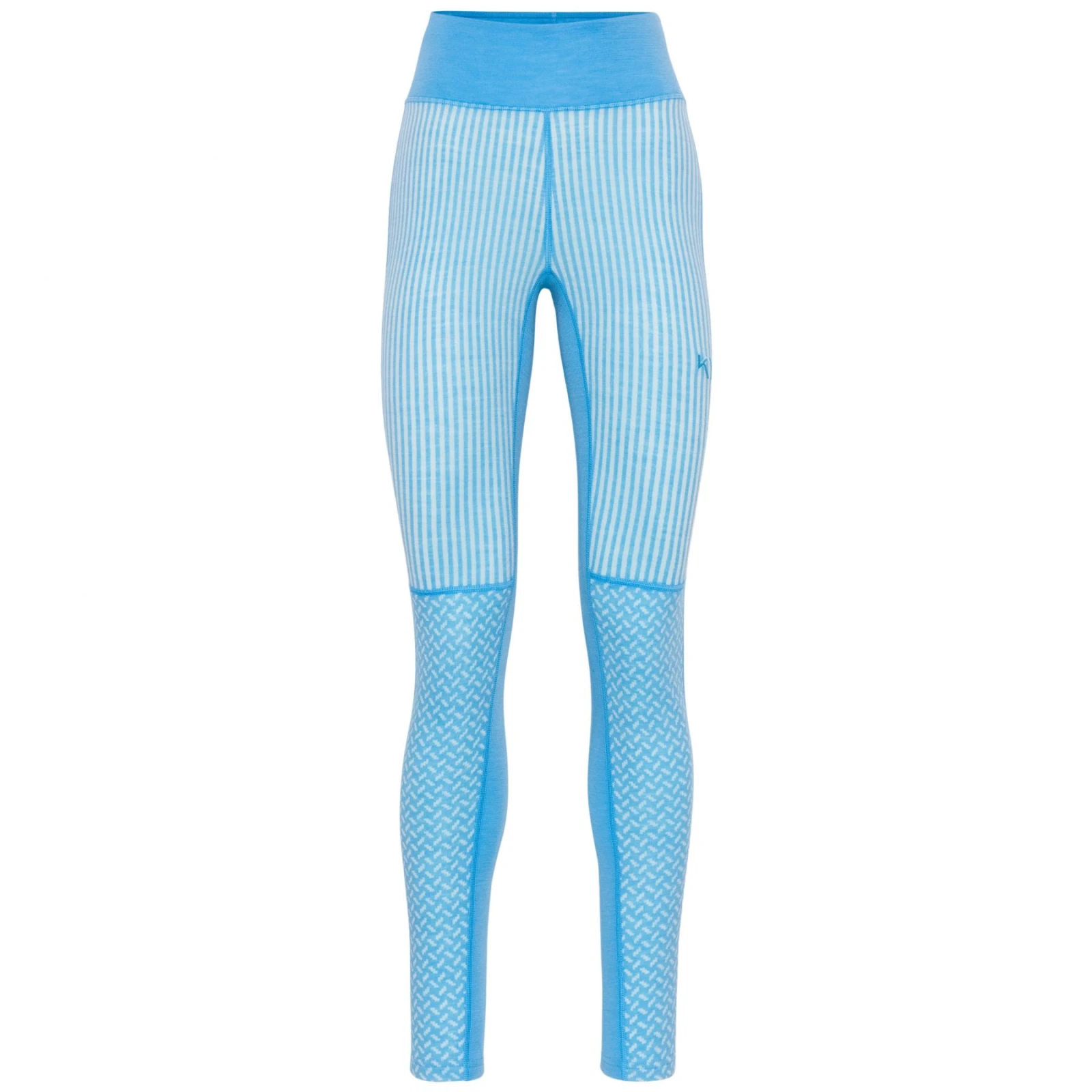 Kari Traa Smekker High Waist, dámské termokalhoty, modré · záber 1