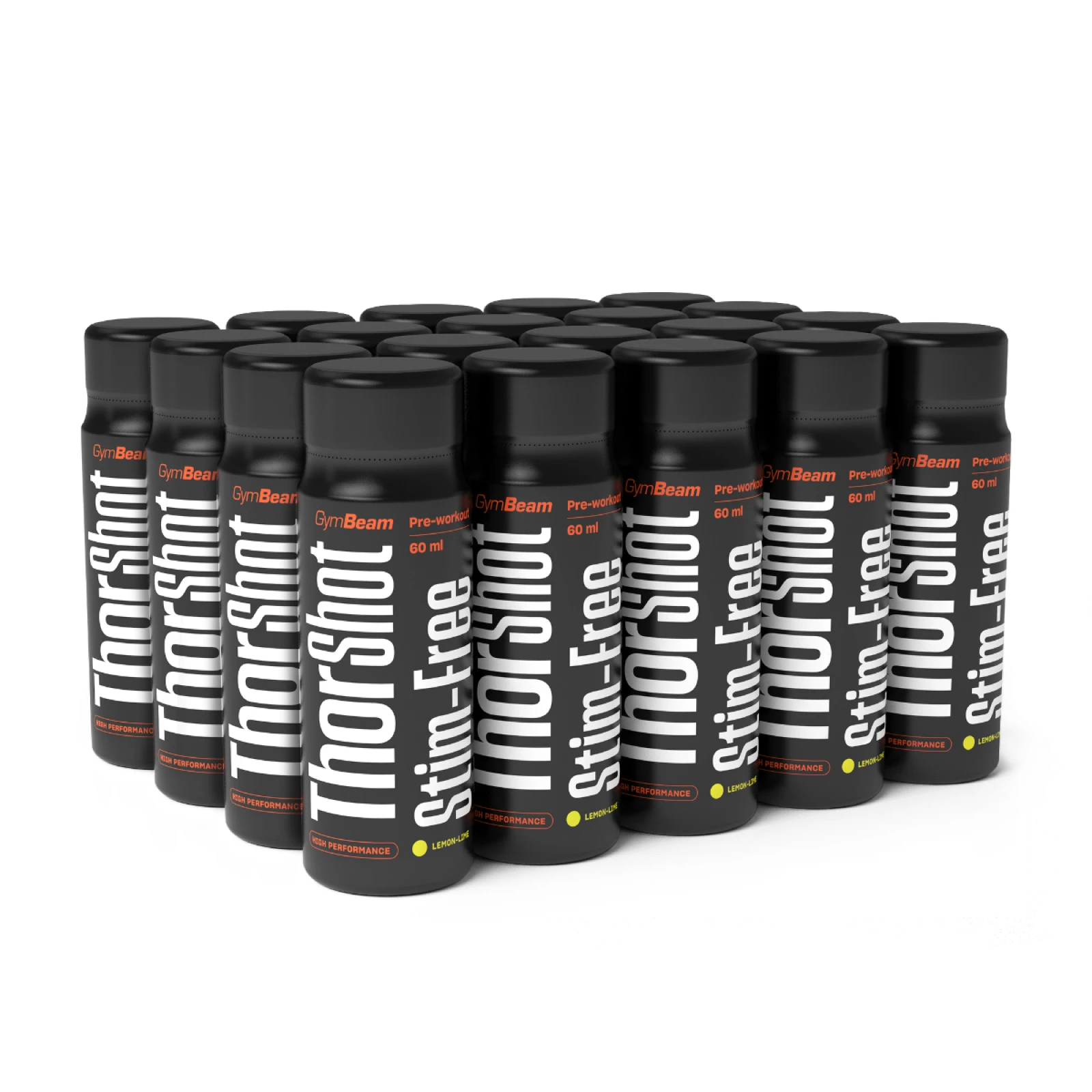 GymBeam Thor Stim-free shot - Příchuť: Vodní meloun | Objem: 60 ml | Hmotnost: 0,086 g | Balení: 80 · záber 4