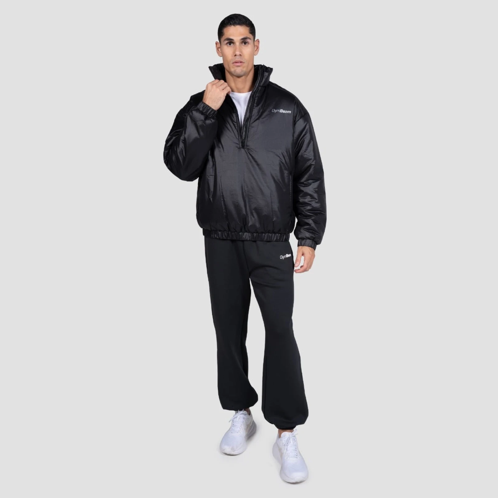 GymBeam Bunda 1/2 Zip Prime Black - Velikost: S | Barva: čierna | Hmotnost: 0,515 kg | Balení: 14 · záber 4