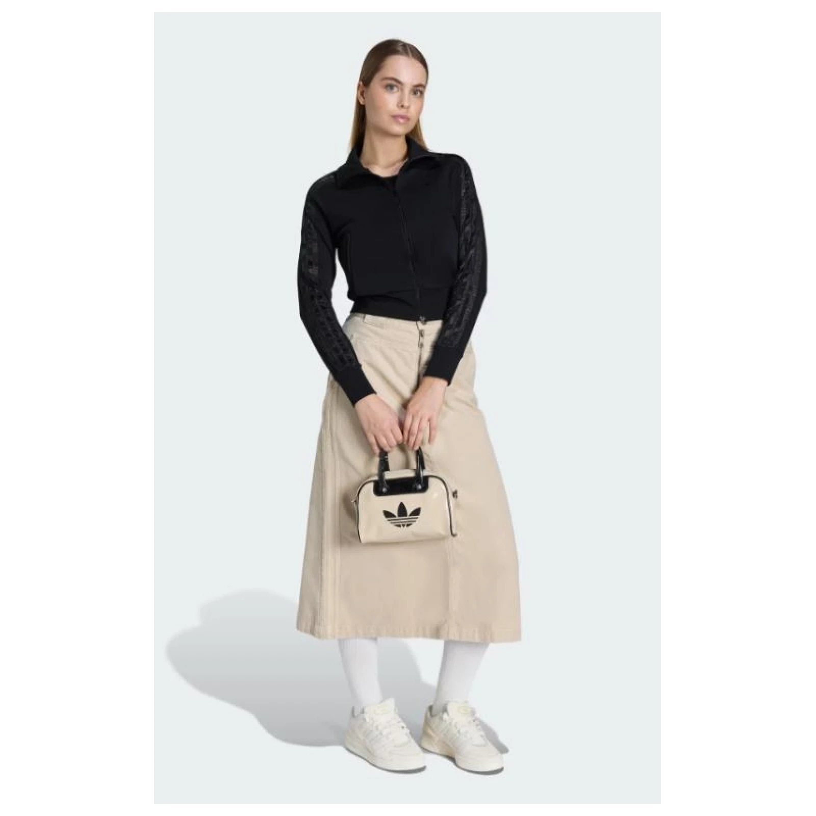 Dámská mikina se zipem ADIDAS ORIGINALS FIREBIRD LACETT BLACK - Barva: čierna | Pohlavie: Dámské · záber 3