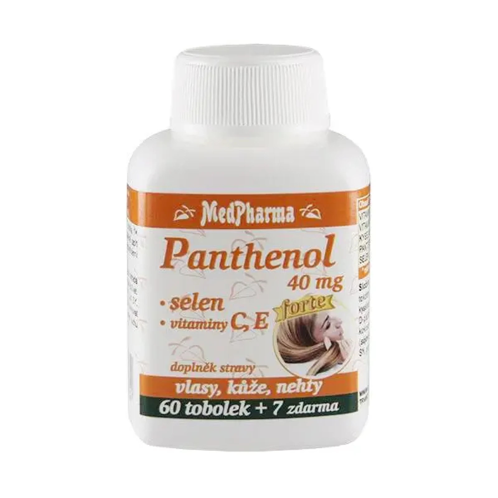 MedPharma Panthenol 40 mg Forte 67 kapslí · záber 1