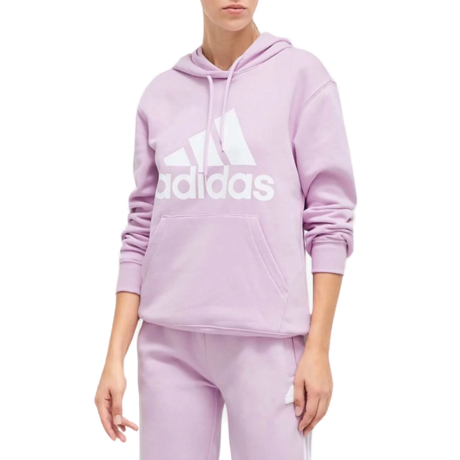 Dámská mikina s kapucí ADIDAS W BL FL R HD-IM0260-bliss lilac white · záber 2