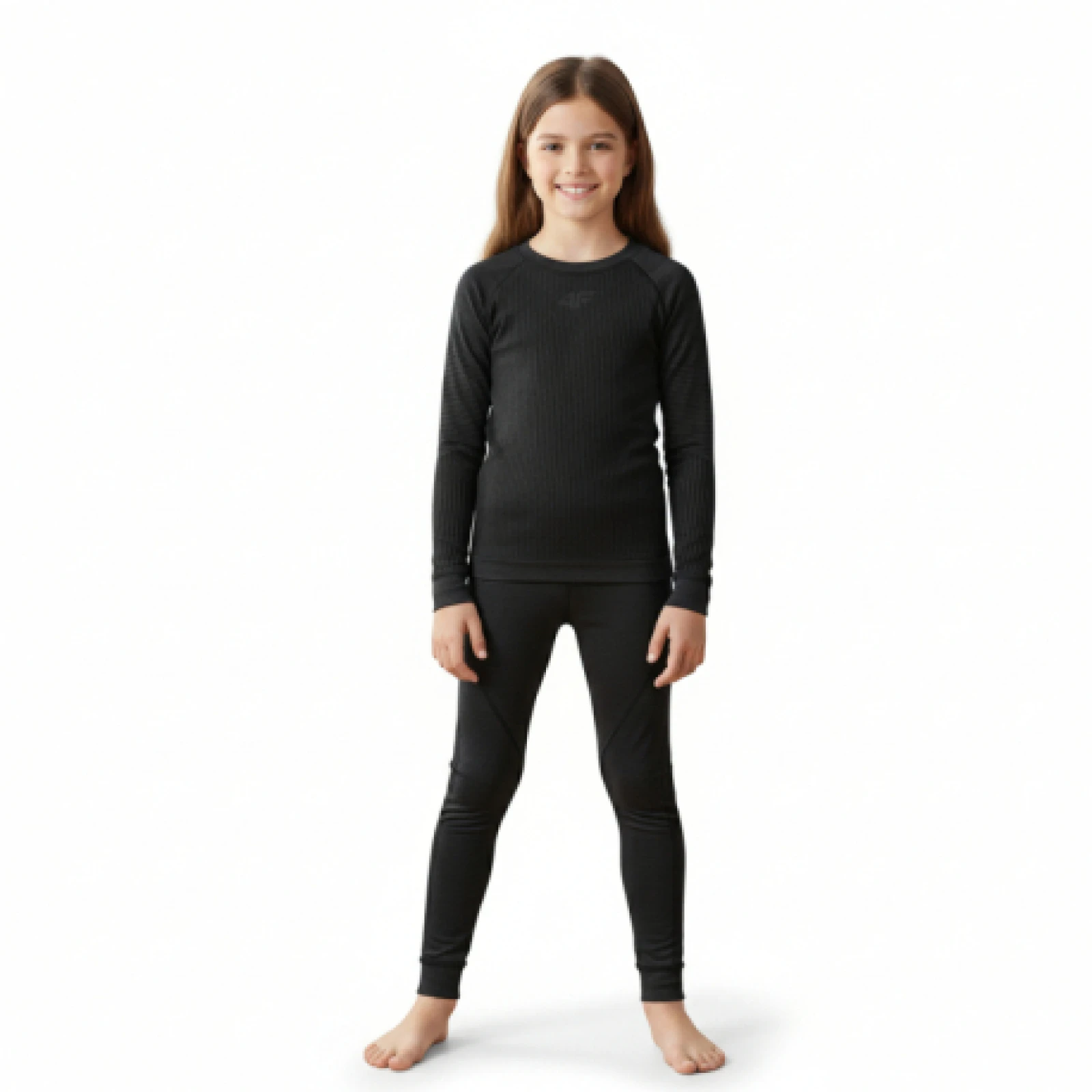 Dívčí termoprádlo vrchní a spodní díl 4F JUNIOR SEAMLESS UNDERWEAR F251-4FJWAW25USEAF251-20S-DEEP BLACK · záber 1