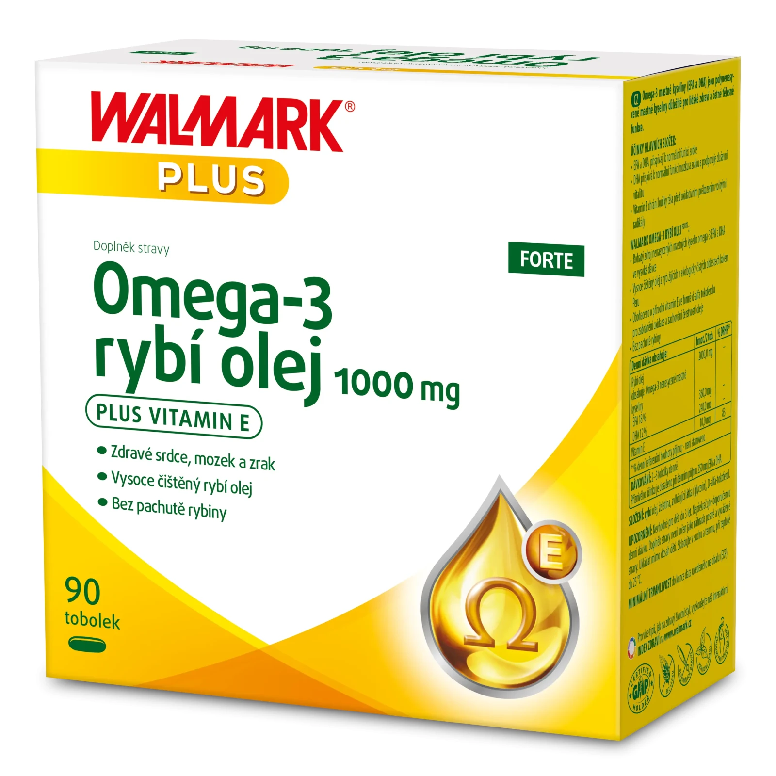 Walmark Omega 3 rybí olej 1000 mg 90 tablet · záber 1