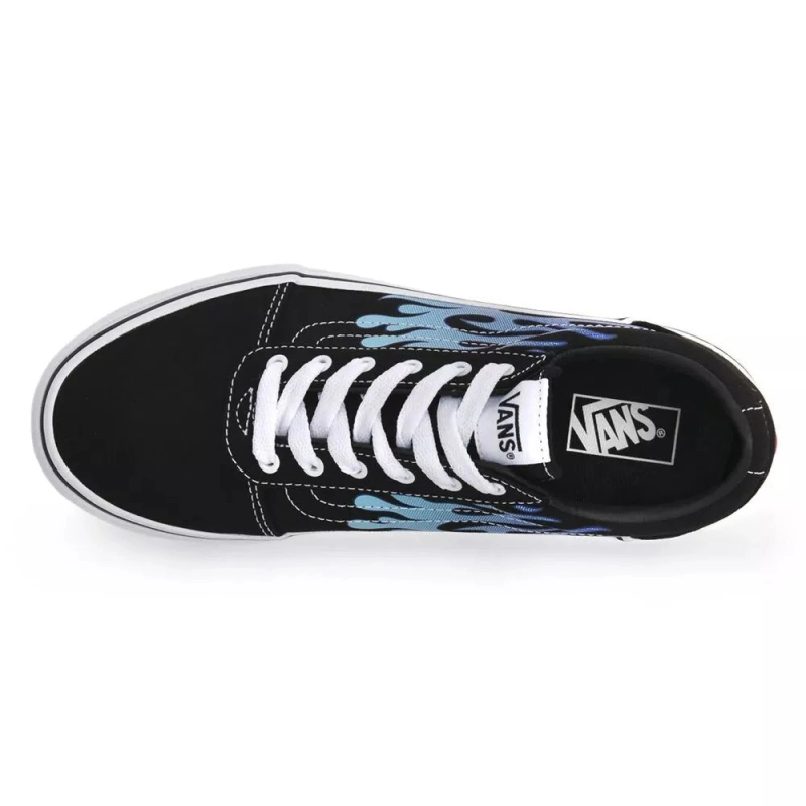 Chlapecká rekreační obuv VANS Ward Flame black white · záber 4