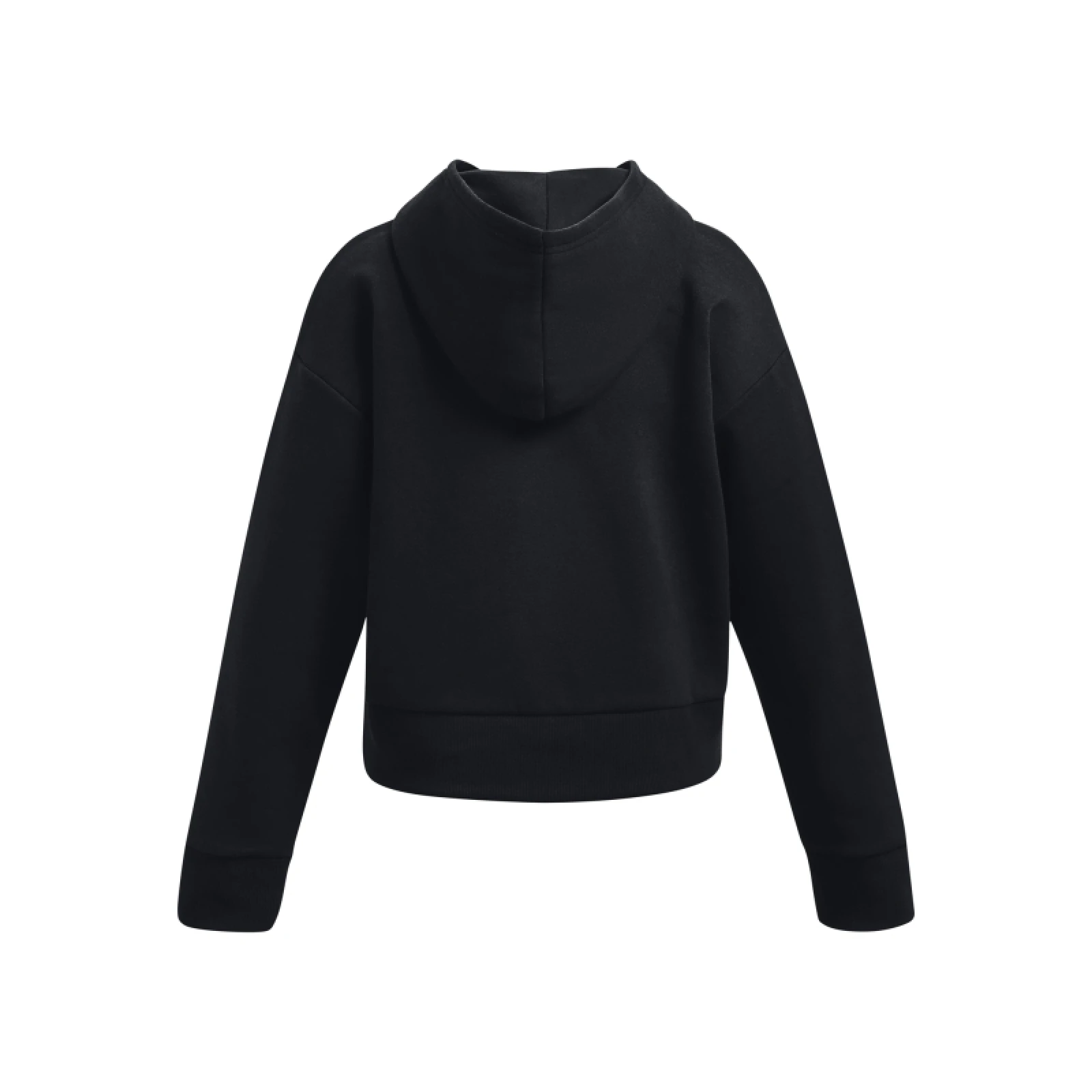 Dívčí zateplená tréninková mikina s kapucí UNDER ARMOUR UA Rival Fleece Crop Hoodie-BLK · záber 2