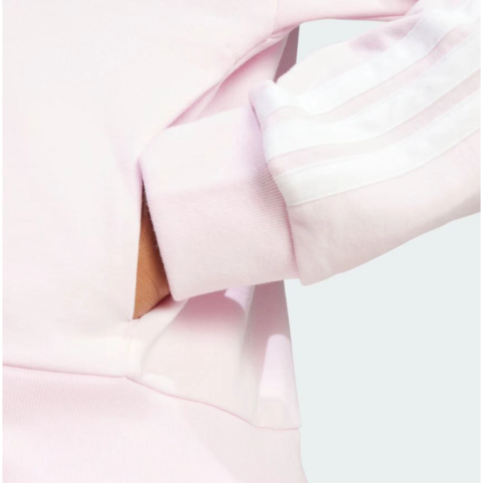Dámská mikina se zipem ADIDAS W 3S FT FZ HD CLPINK WHITE · záber 4