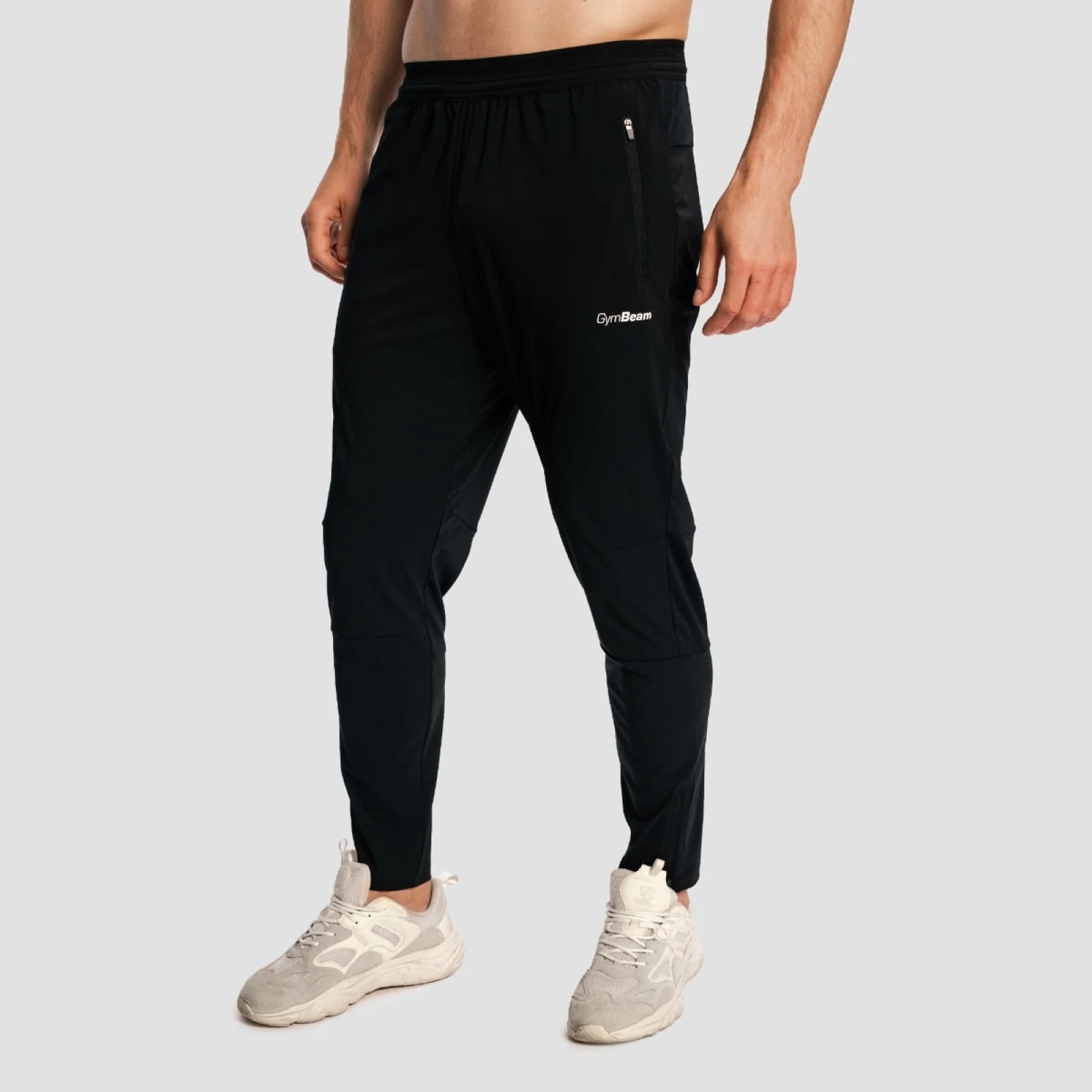 GymBeam Men‘s Pulse X Running Pants Black - Velikost: S | Barva: čierna | Pohlavie: Pánské | Hmotnost: 0,223 kg | Balení: 50 · záber 3