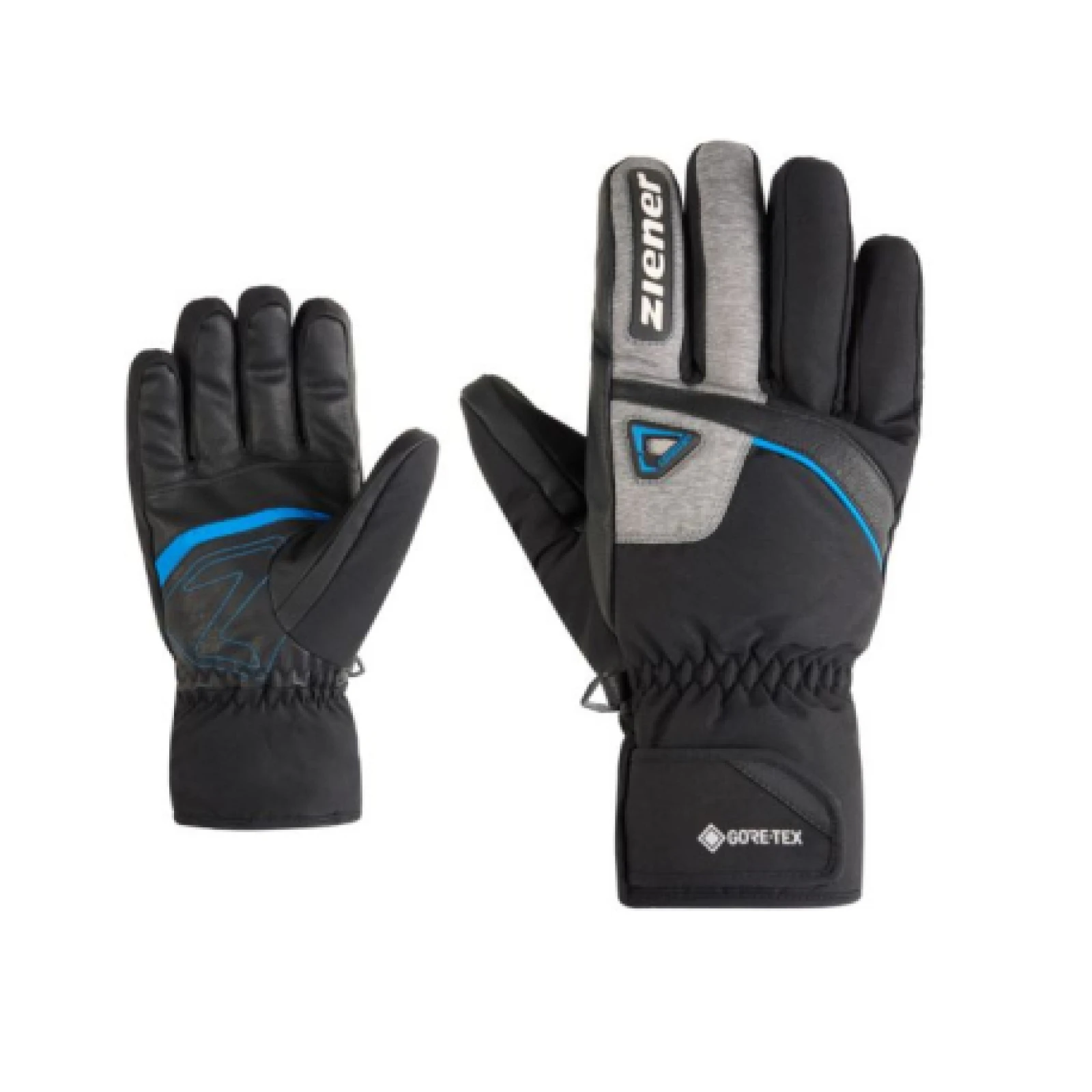 Pánské lyžařské rukavice ZIENER Galiso-Z GTX + Gore plus warm-111044-12798-Black blue · záber 1