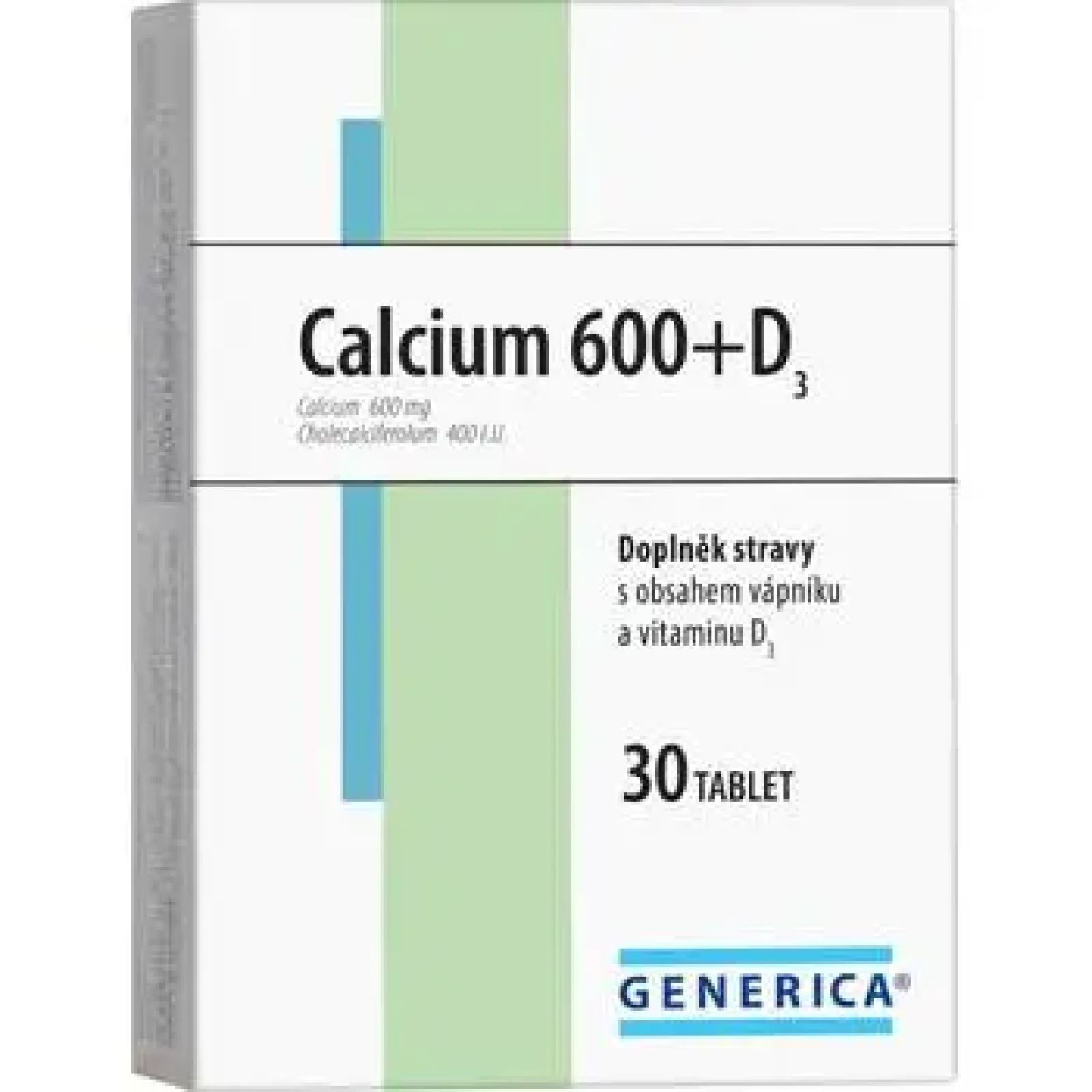 Generica Calcium 600+D3 30 tablet · záber 1