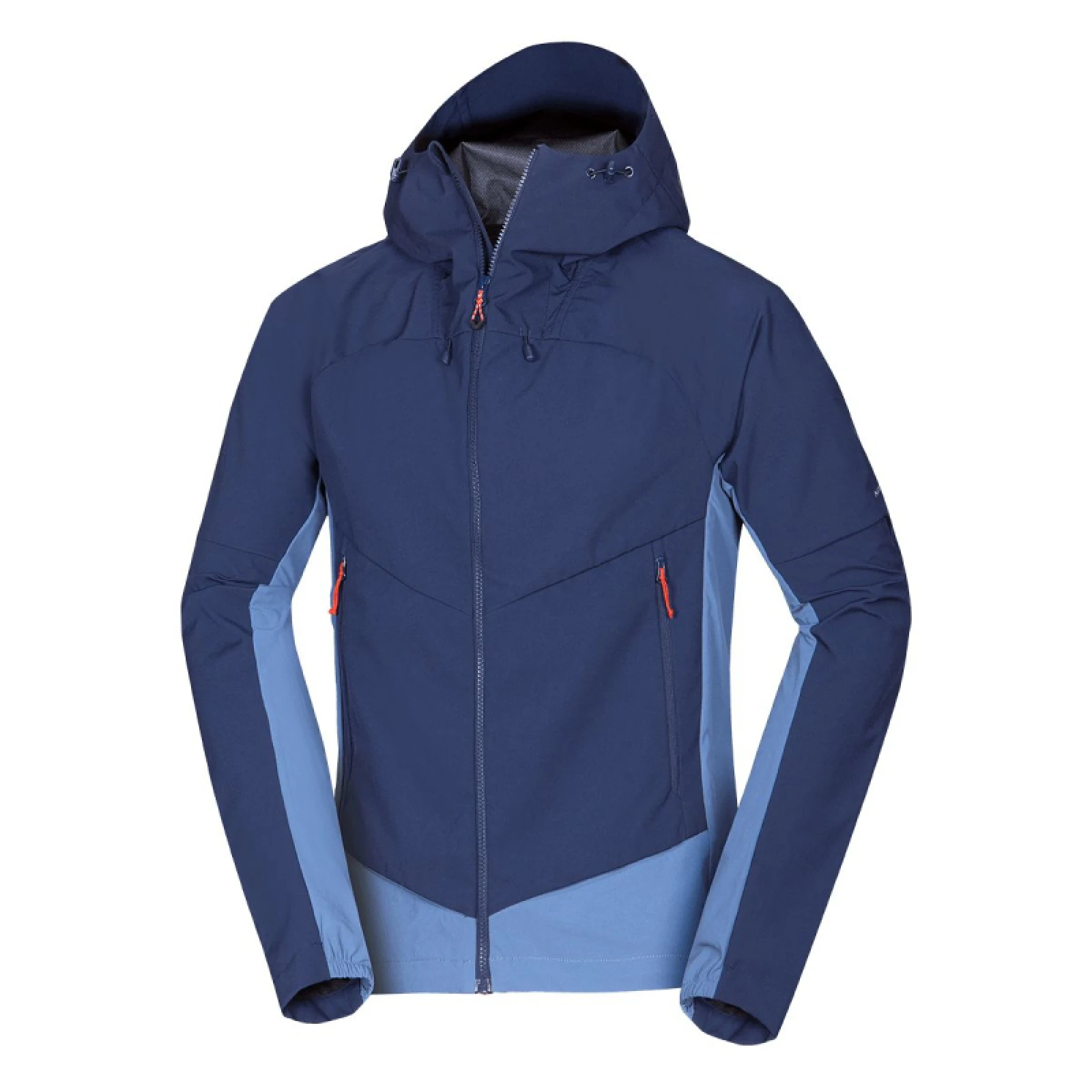 Pánská turistická softshellová bunda s kapucí NORTHFINDER AMBROSE-387blueblue · záber 2