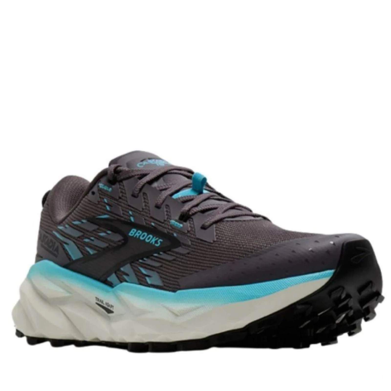 Dámská běžecká trailová obuv BROOKS Cascadia 19 W rabbit black bluefish · záber 1
