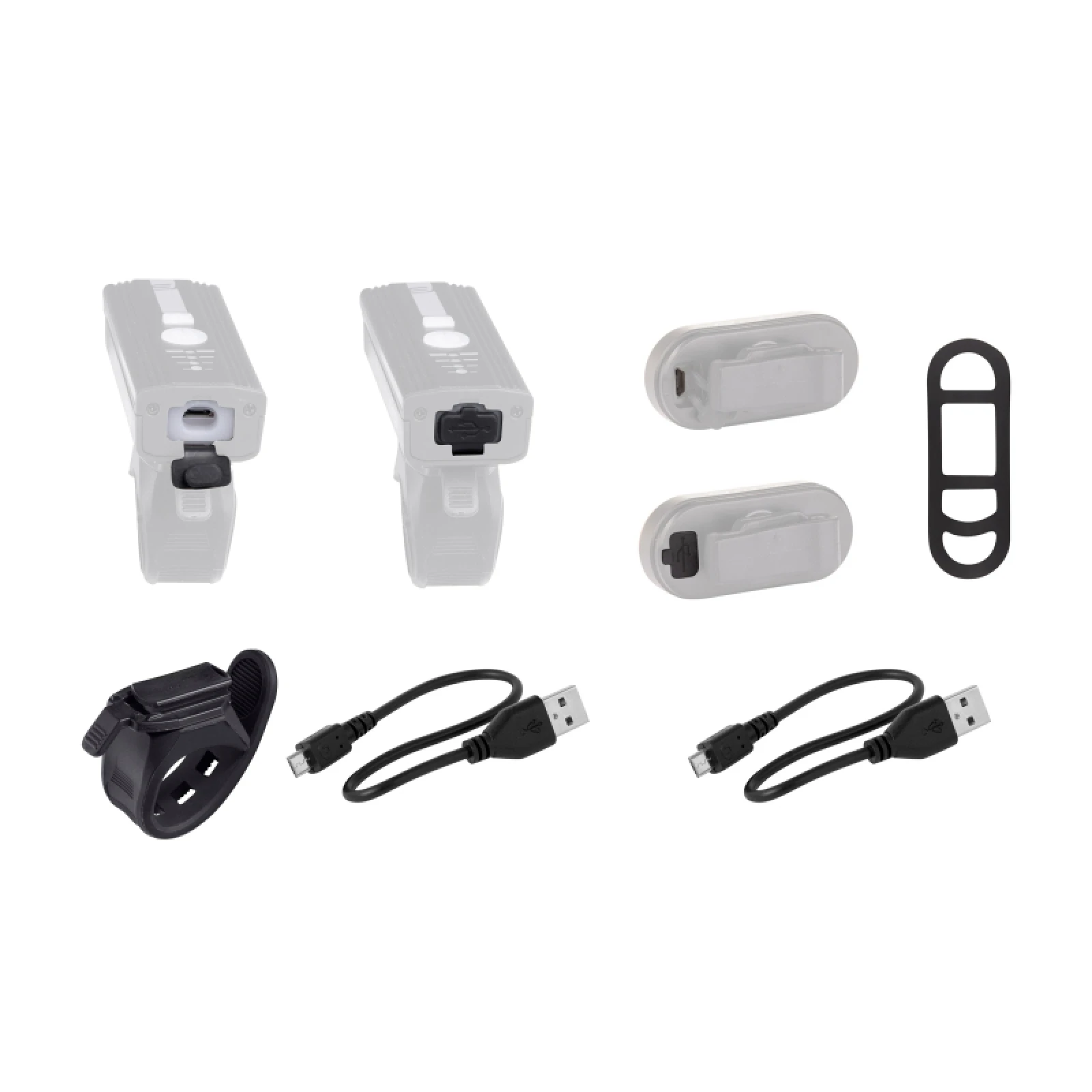 Světlo na kolo FORCE FUTURO USB set · záber 5