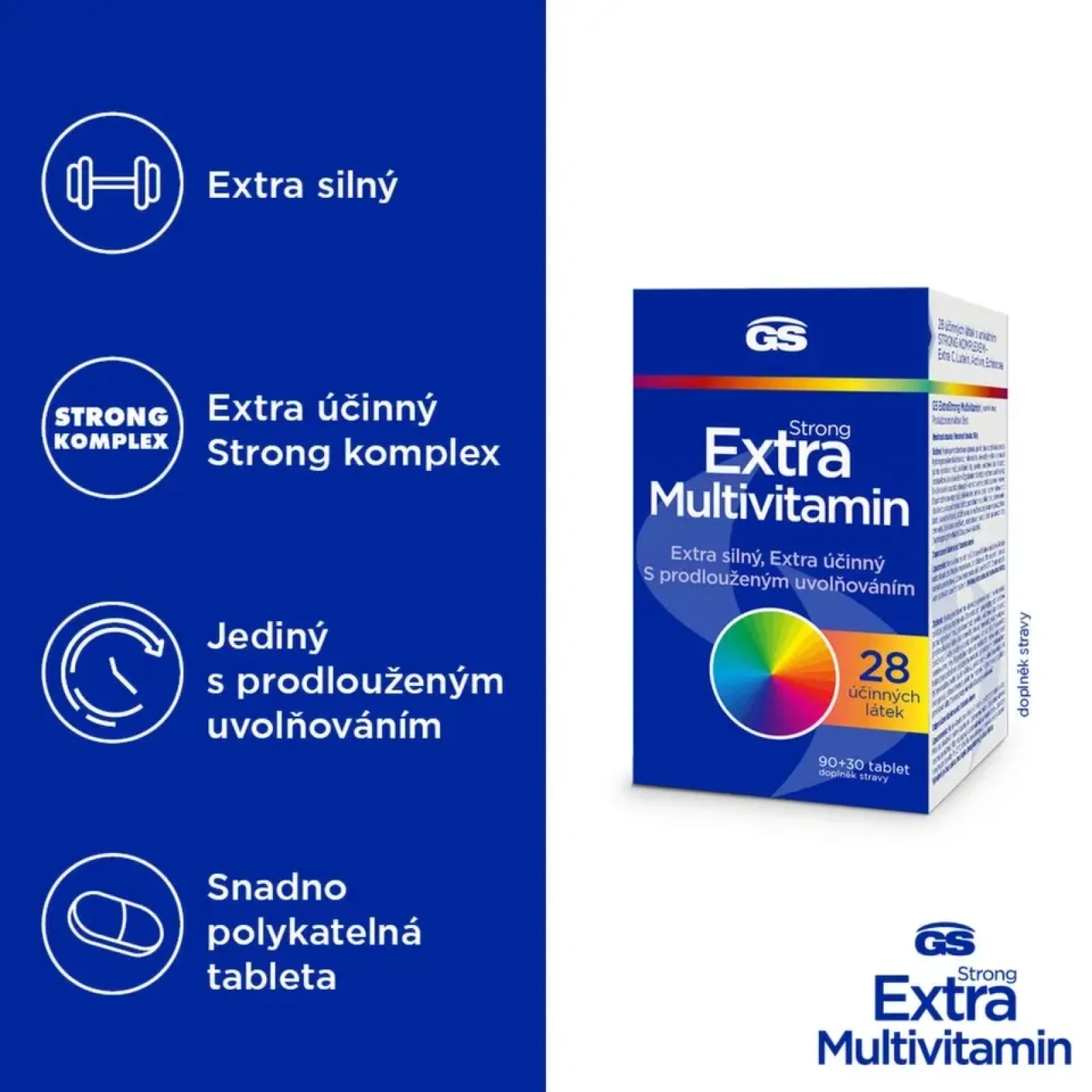GS Extra Strong Multivitamin tablety 90+30 · záber 3