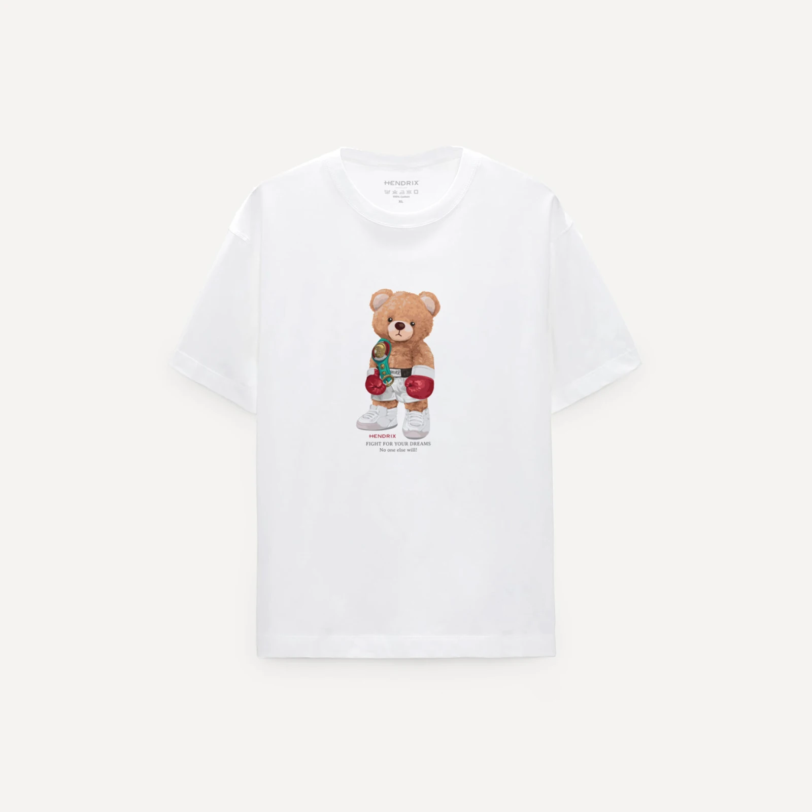 Oversized Tričko, Barva Bílá, s Potiskem Champion Teddy · záber 1