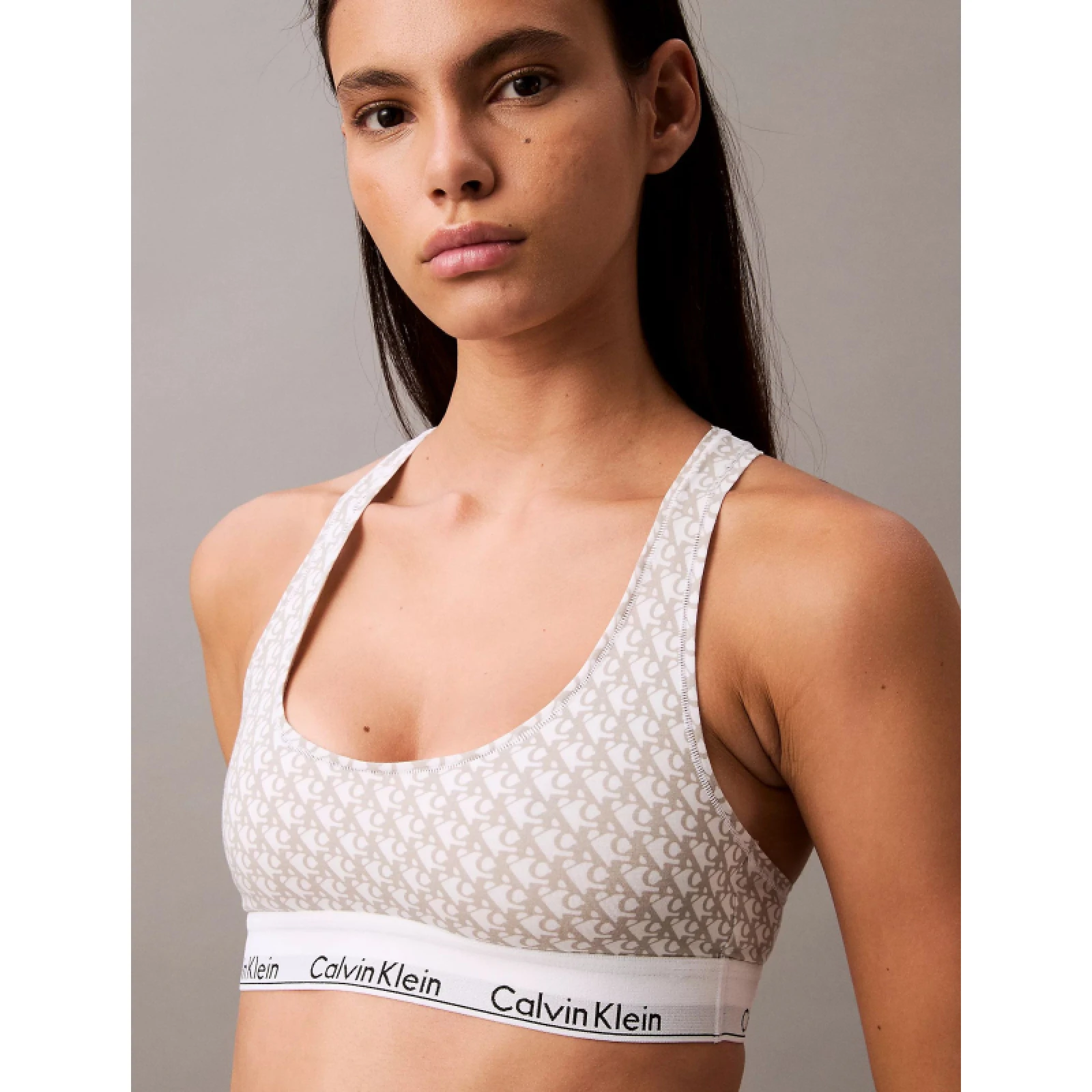 Dámská podprsenka CALVIN KLEIN UNLINED BRALETTE-PLUSH MONOGRAM · záber 5