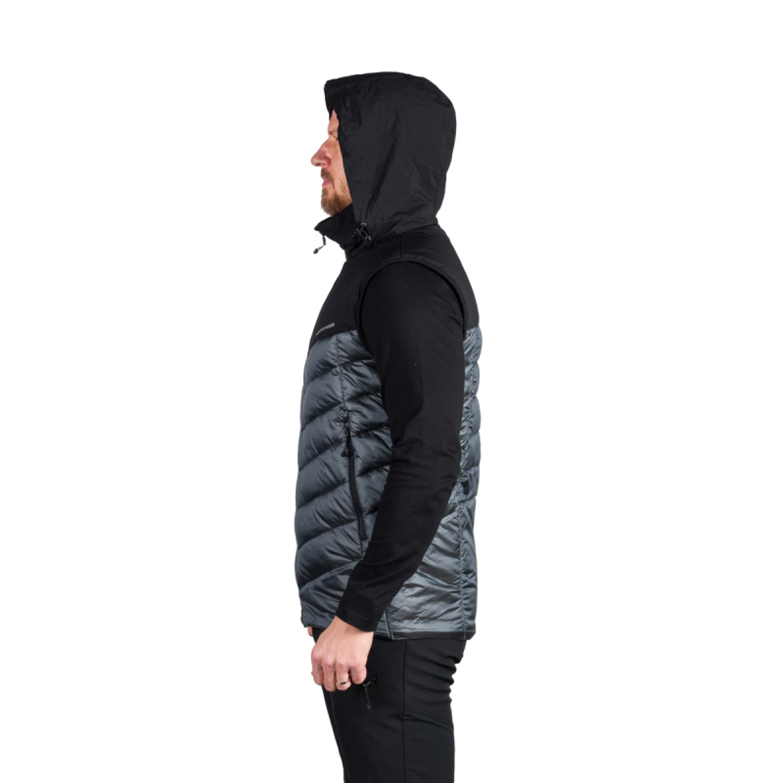 Pánská turistická vesta s kapucí NORTHFINDER JEDRICK-811darkblueblack · záber 4