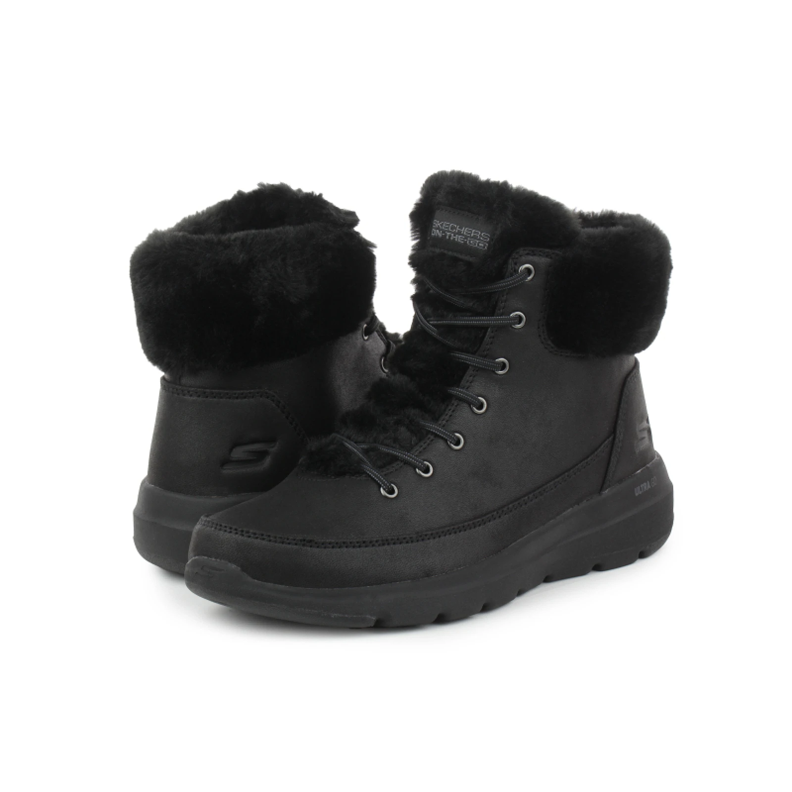 Dámské kotníkové zimní boty SKECHERS Glacial Ultra black · záber 3