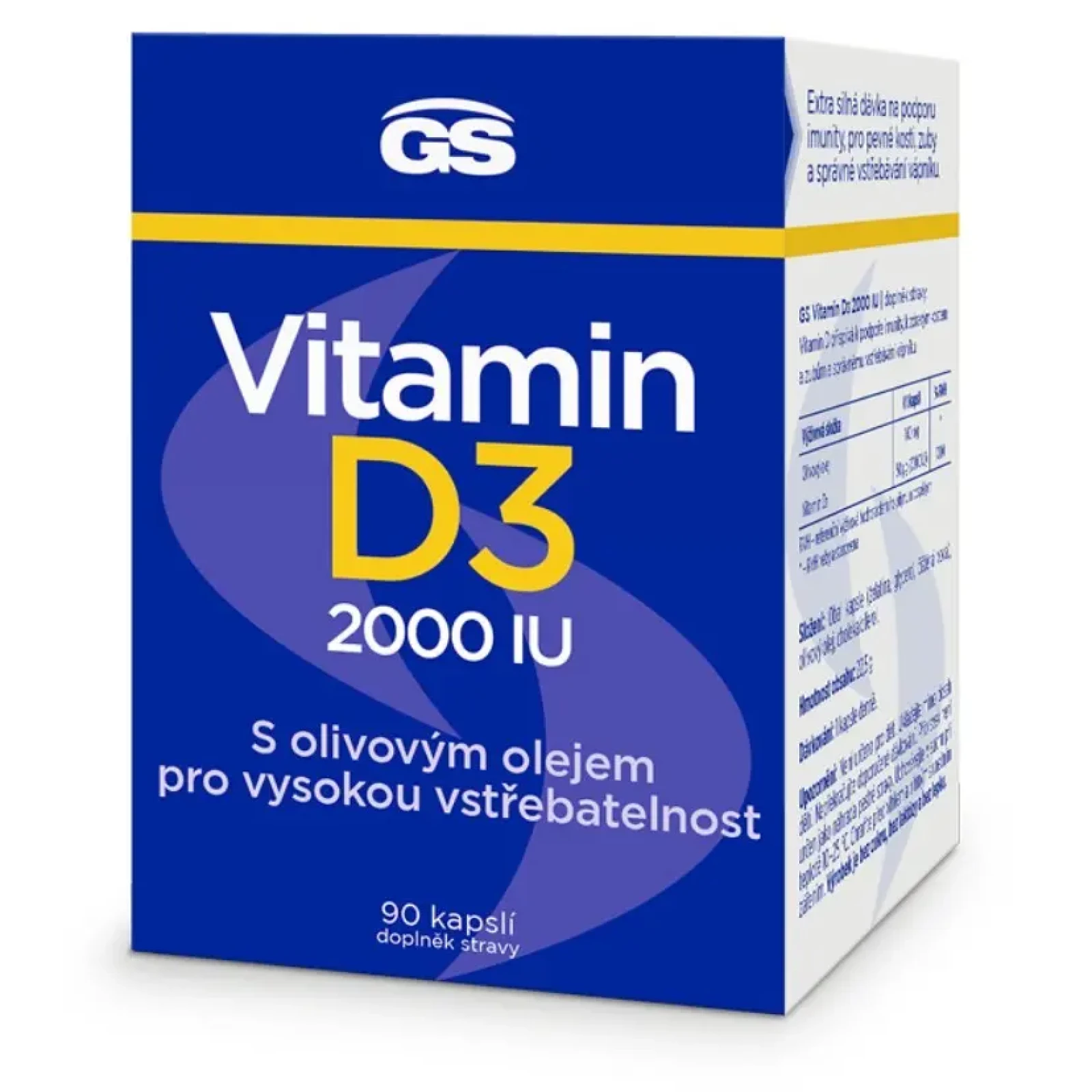 GS Vitamin D3 2000 IU 90 kapslí · záber 1
