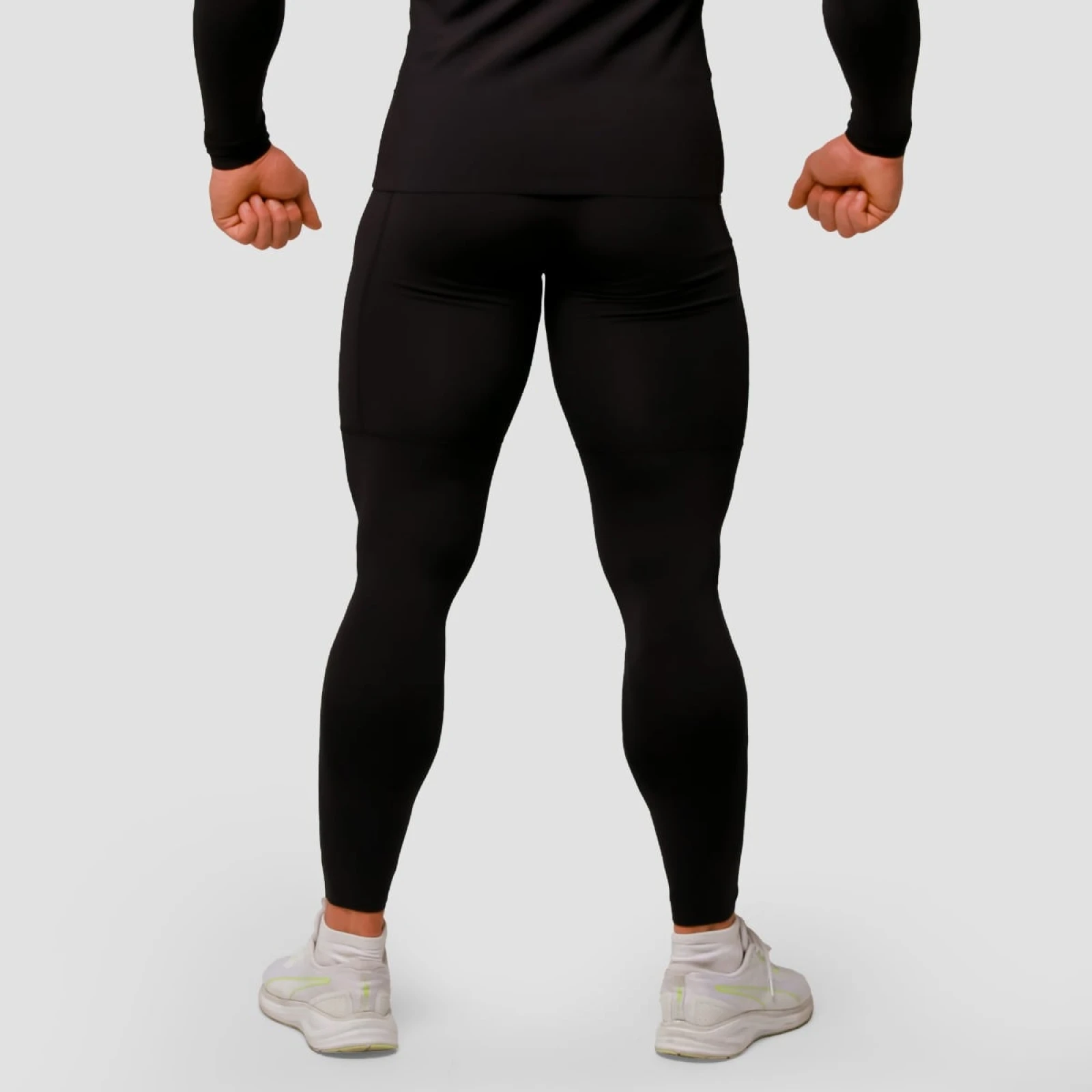 GymBeam Kompresní legíny Mid Black - Velikost: M | Barva: čierna | Hmotnost: 0,18 kg | Balení: 65 · záber 3