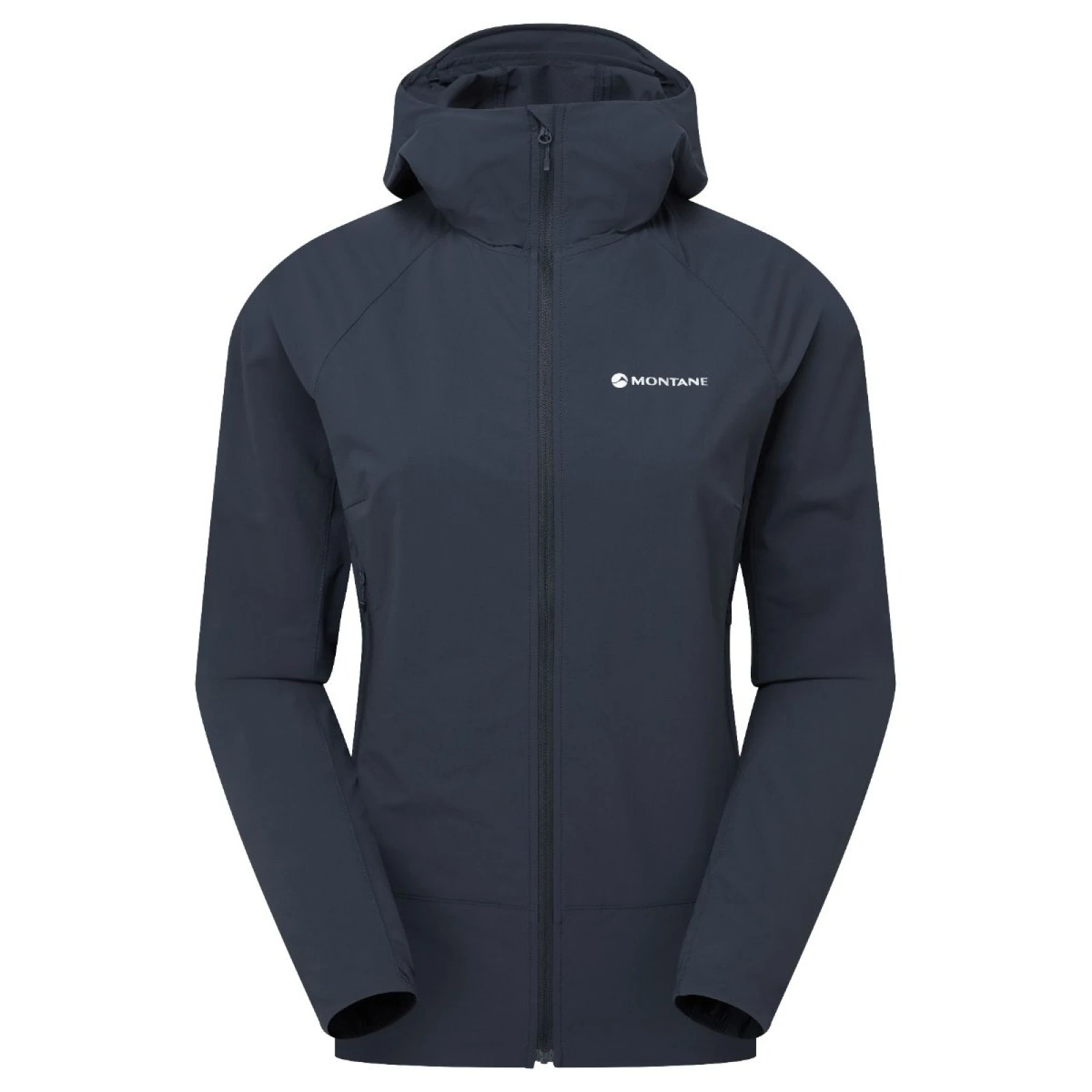 Montane F Tenacity Nano Hoodie, softshellová bunda, dámská, modrá · záber 1