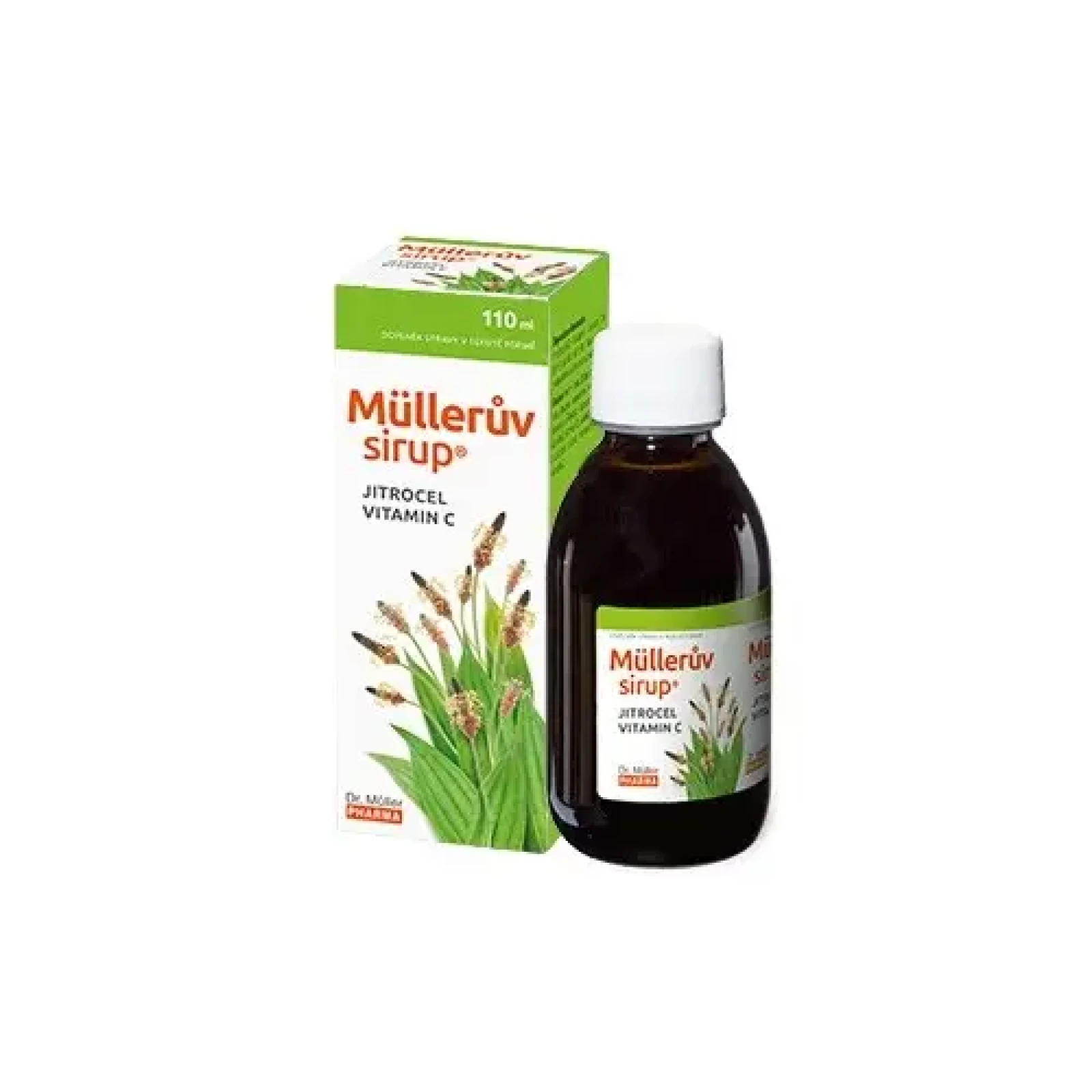 Müllerův sirup s jitrocelem a vitaminem C 110 ml · záber 1