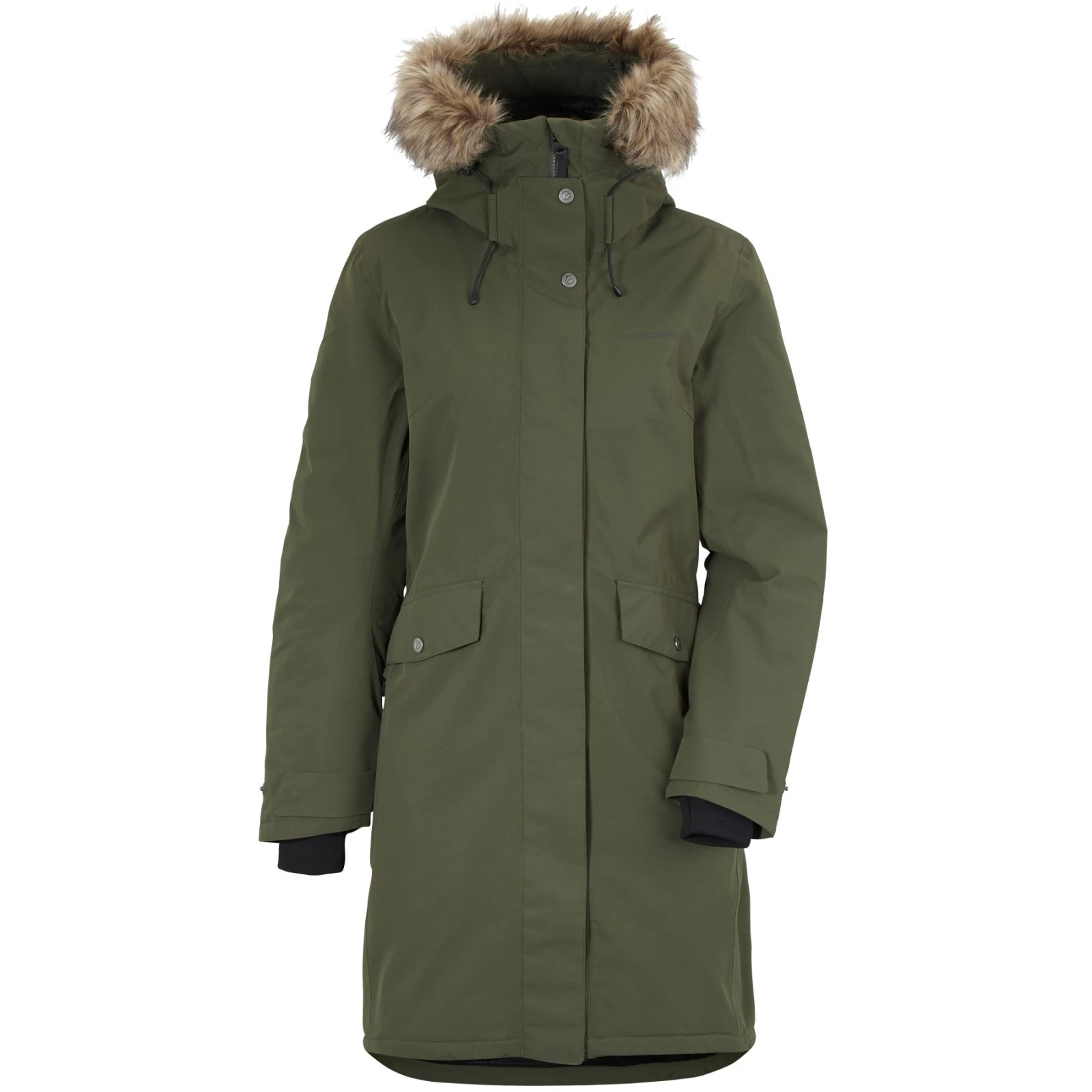 Didriksons Erika, parka, dámská, tmavě zelená · záber 1